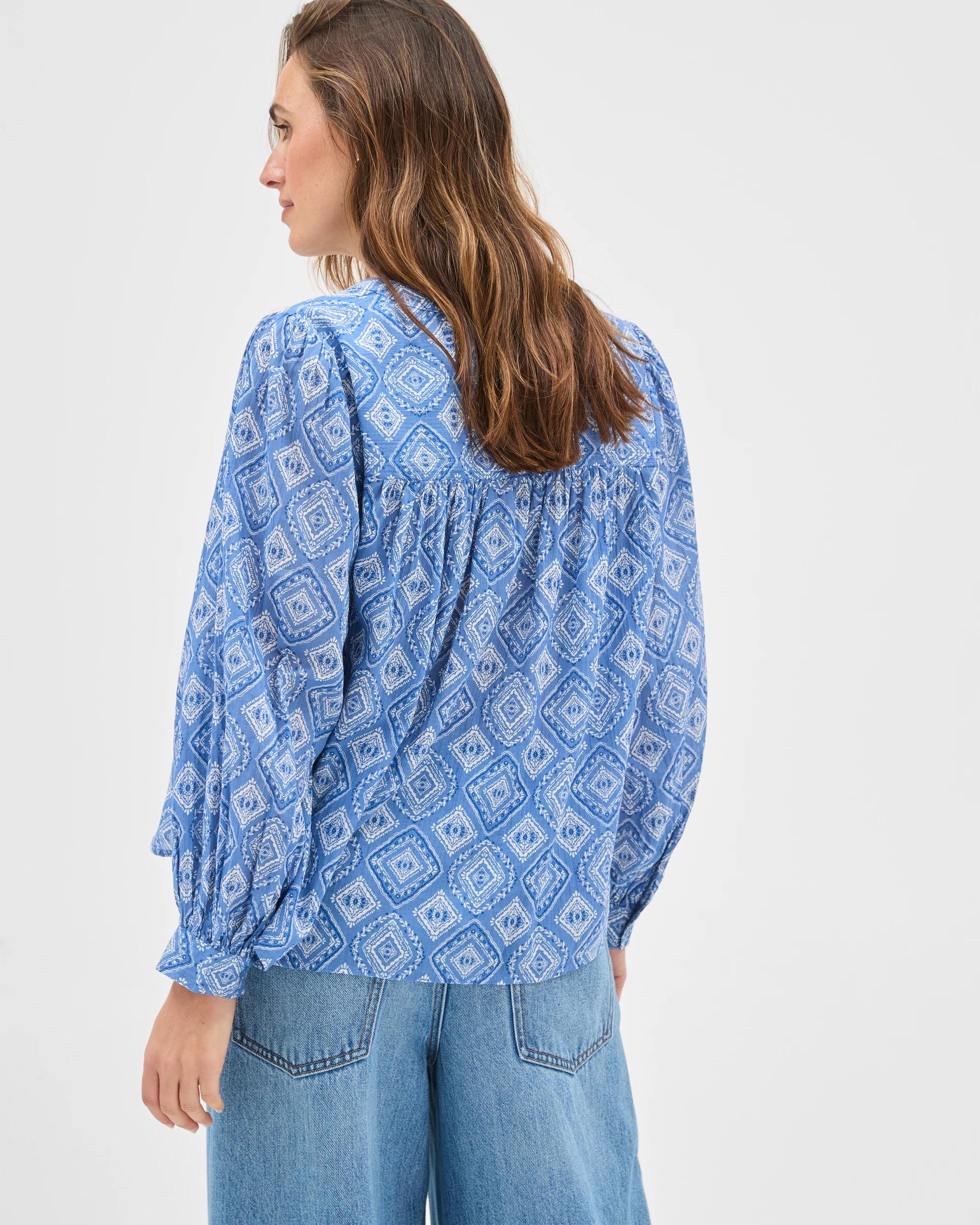 7 Target Woman 3/4 Sleeve Femme Print Blouse GEO PRINT, 7 of 7