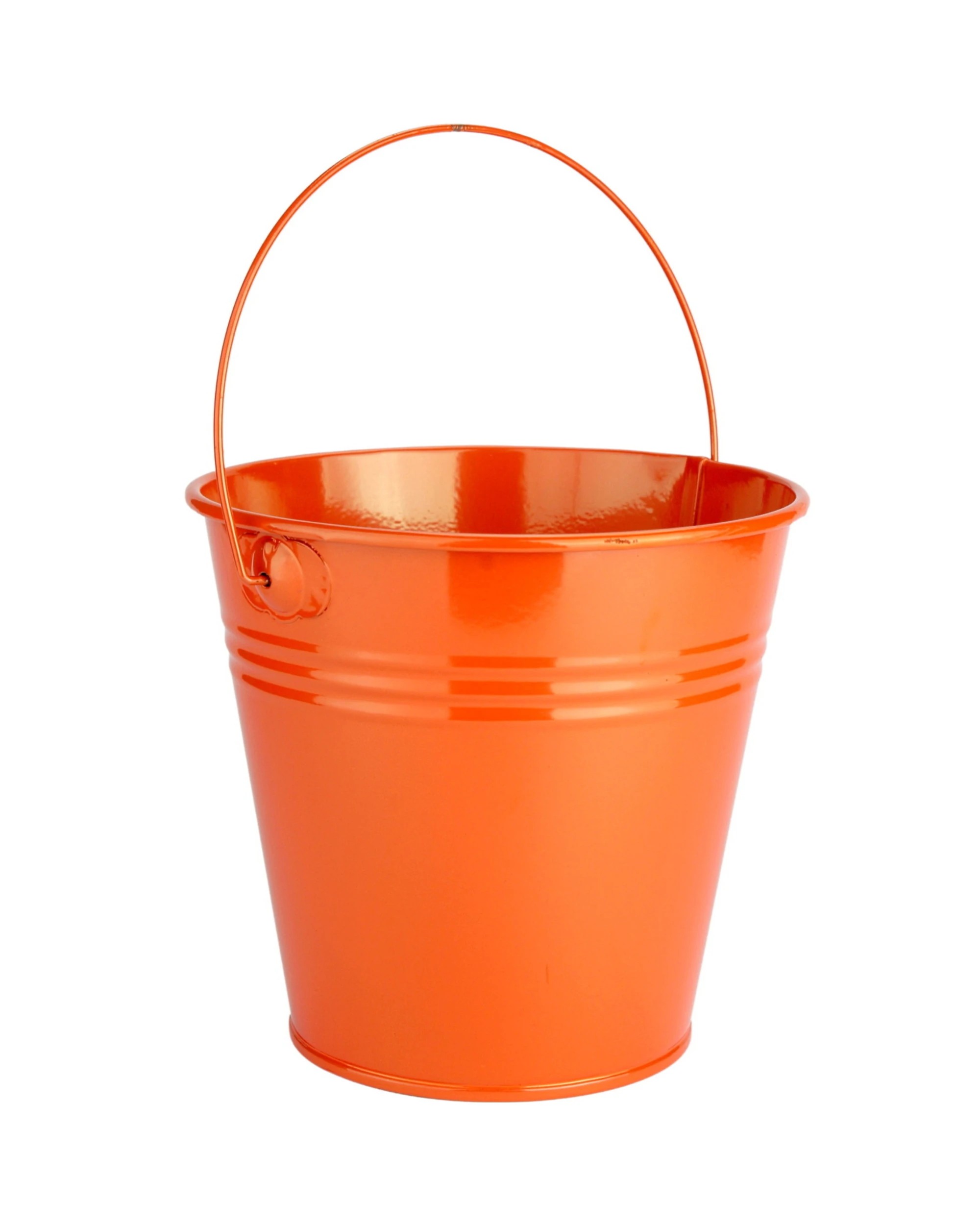 1 Party Maker Metal Bucket 12CM - Orange, 1 of 1