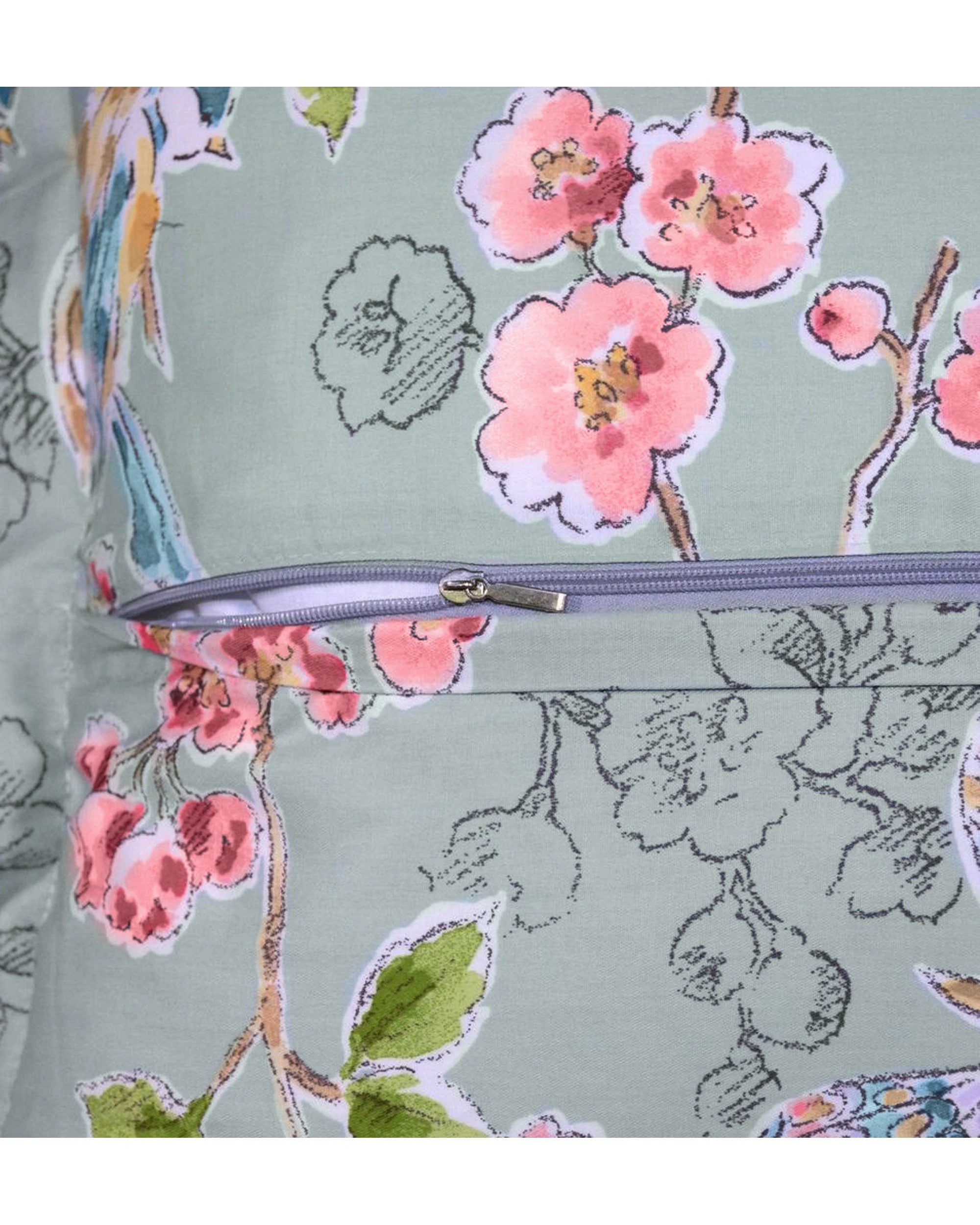 2 Cotton More 2pc 100% Cotton 500TC Sateen Cushion Cover Set 45x45cm A - Pattern, 2 of 3
