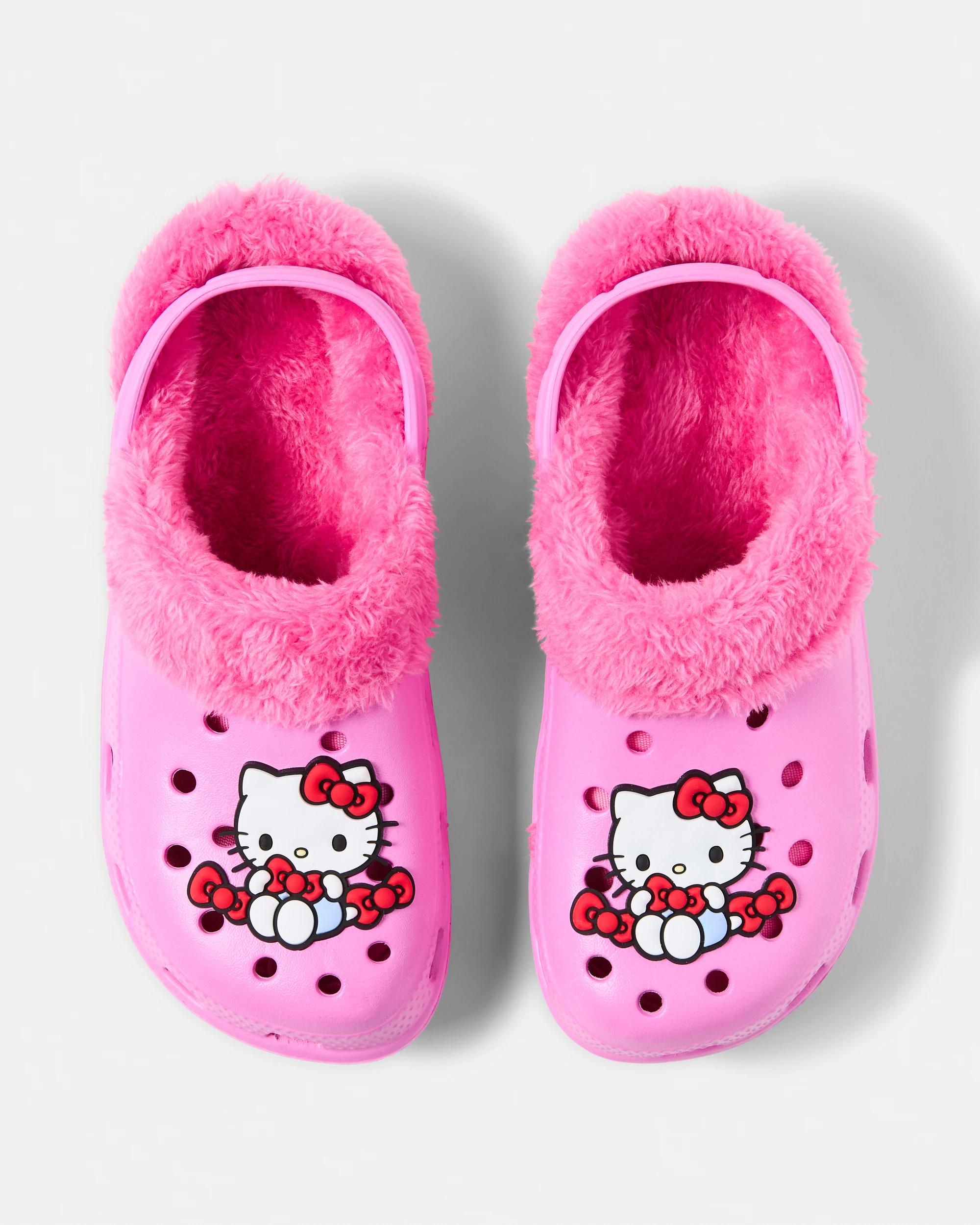 2 Senior Hello Kitty License Faux Fur Clogs Hellokitty, 2 of 3