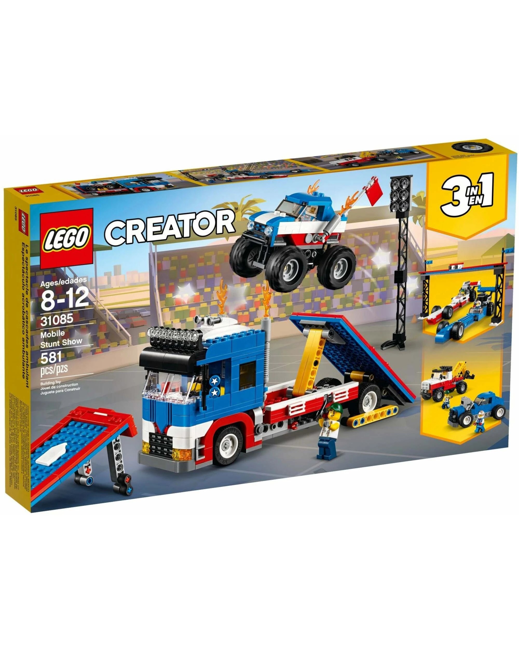 1 LEGO 31085 Mobile Stunt Show: Monster Truck & Hot Rod 3in1, 1 of 4
