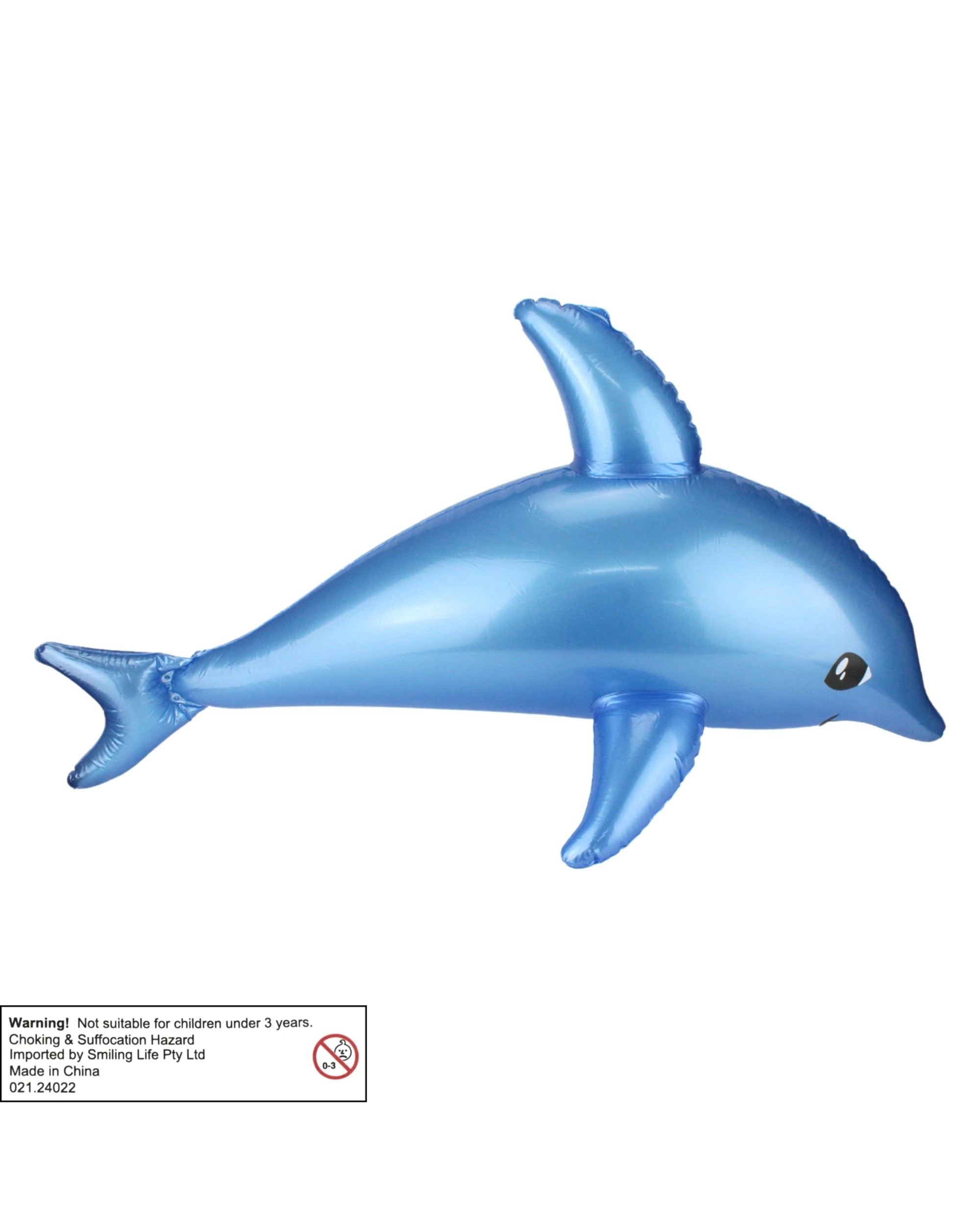 3 Partyrama Inflatable Blue Dolphin 78cm, 3 of 3