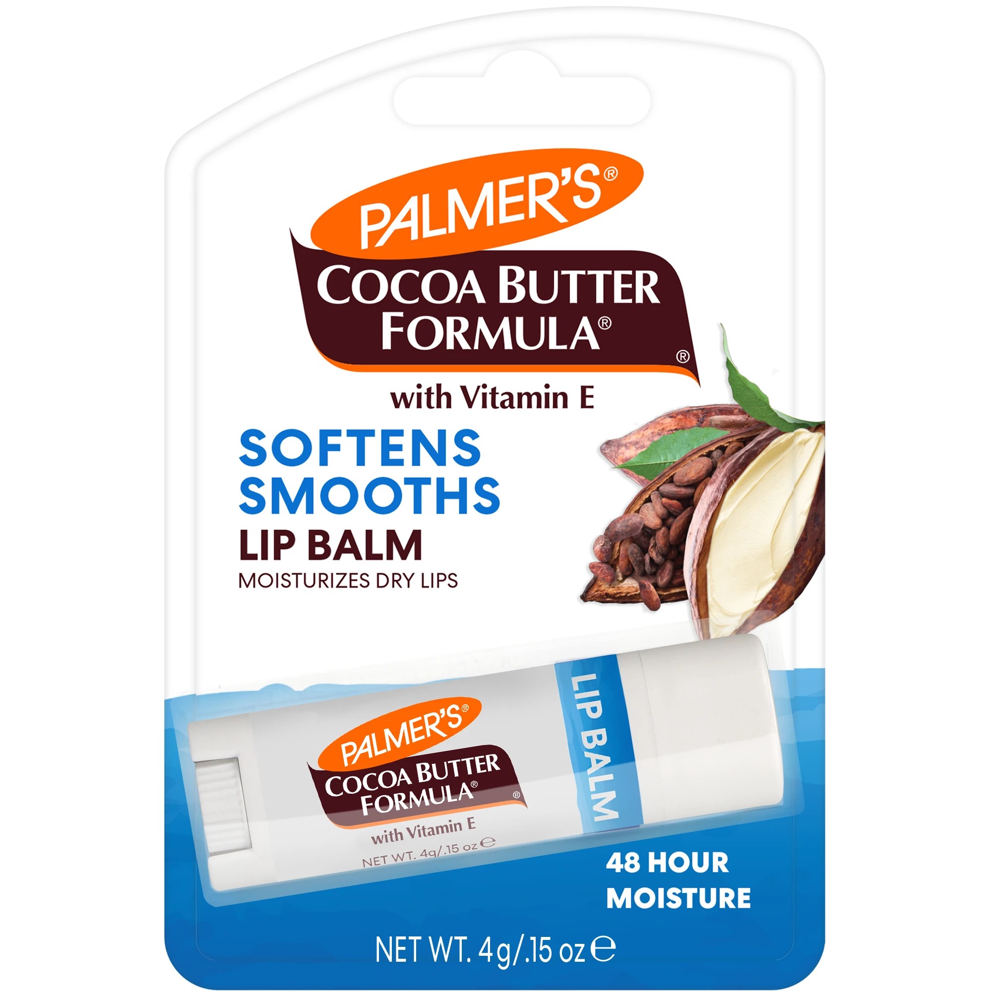 1 Palmer's Cocoa Butter Formula Lip Balm 4g - Vitamin E, 1 of 2