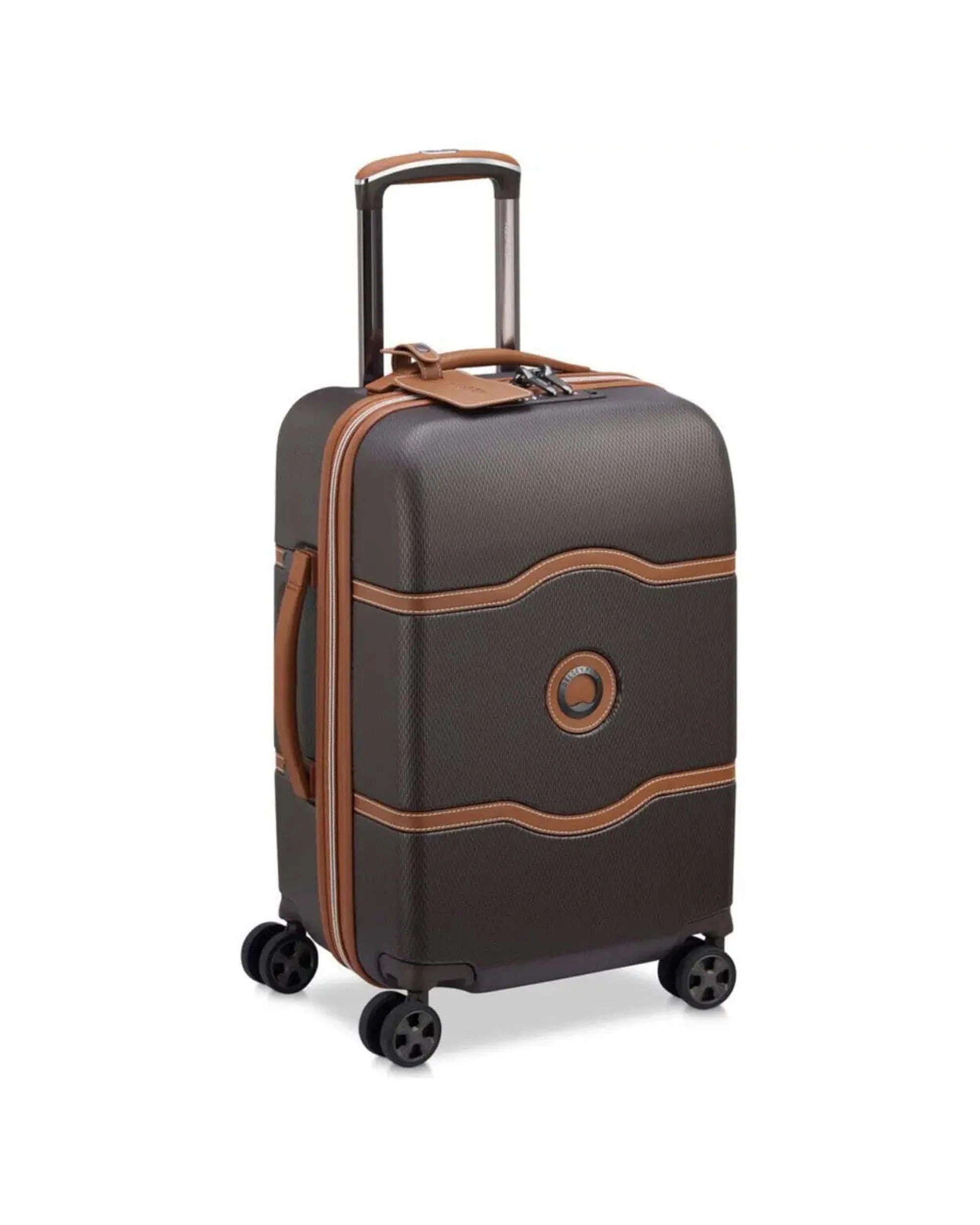 3 Delsey Chatelet Air 2.0 55 cm 4-Wheel Cabin Suitcase TSA Lock USB Port - Brown, 3 of 6