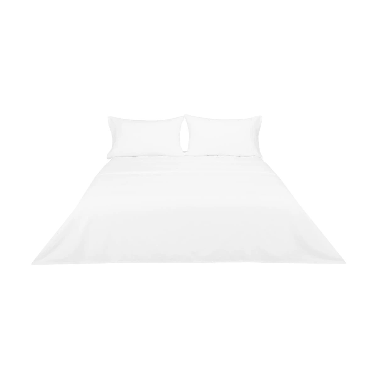 6 Cotton Linen Sheet Set - Queen Bed, White, 6 of 6