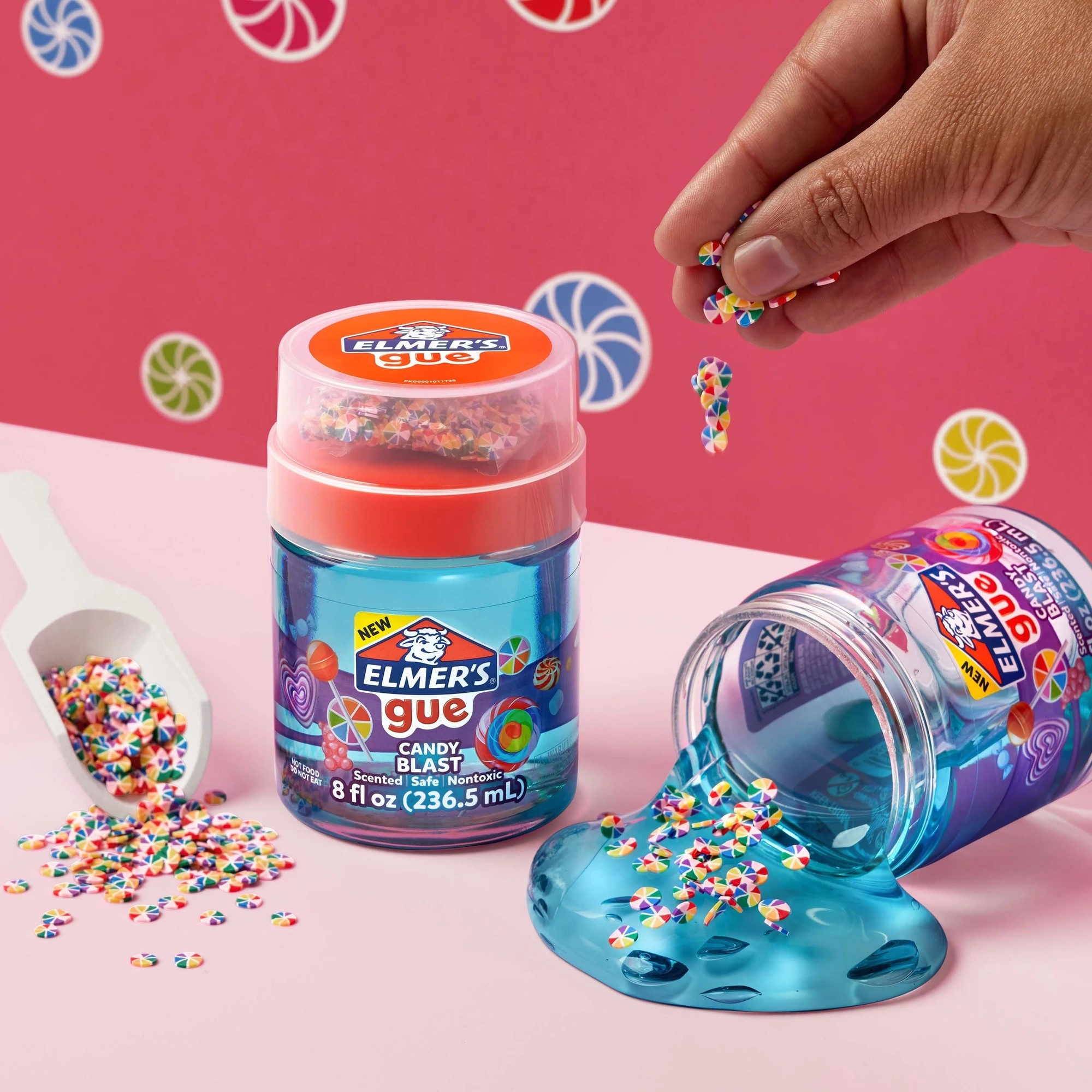 3 Elmers Gue Premade Slime Candy Blast - Blue, 3 of 8