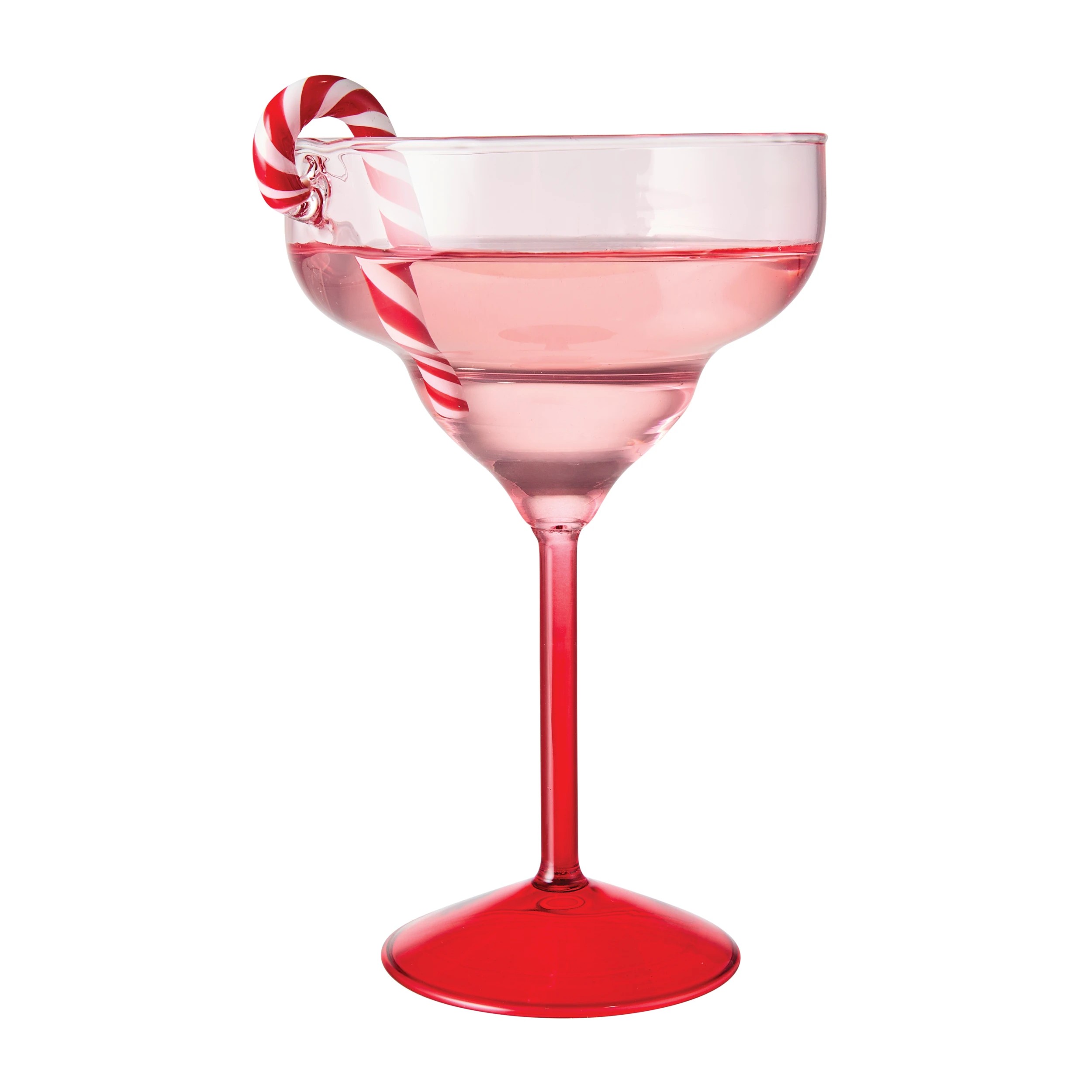 3 Candy Cane Margarita Glasses, 3 of 6