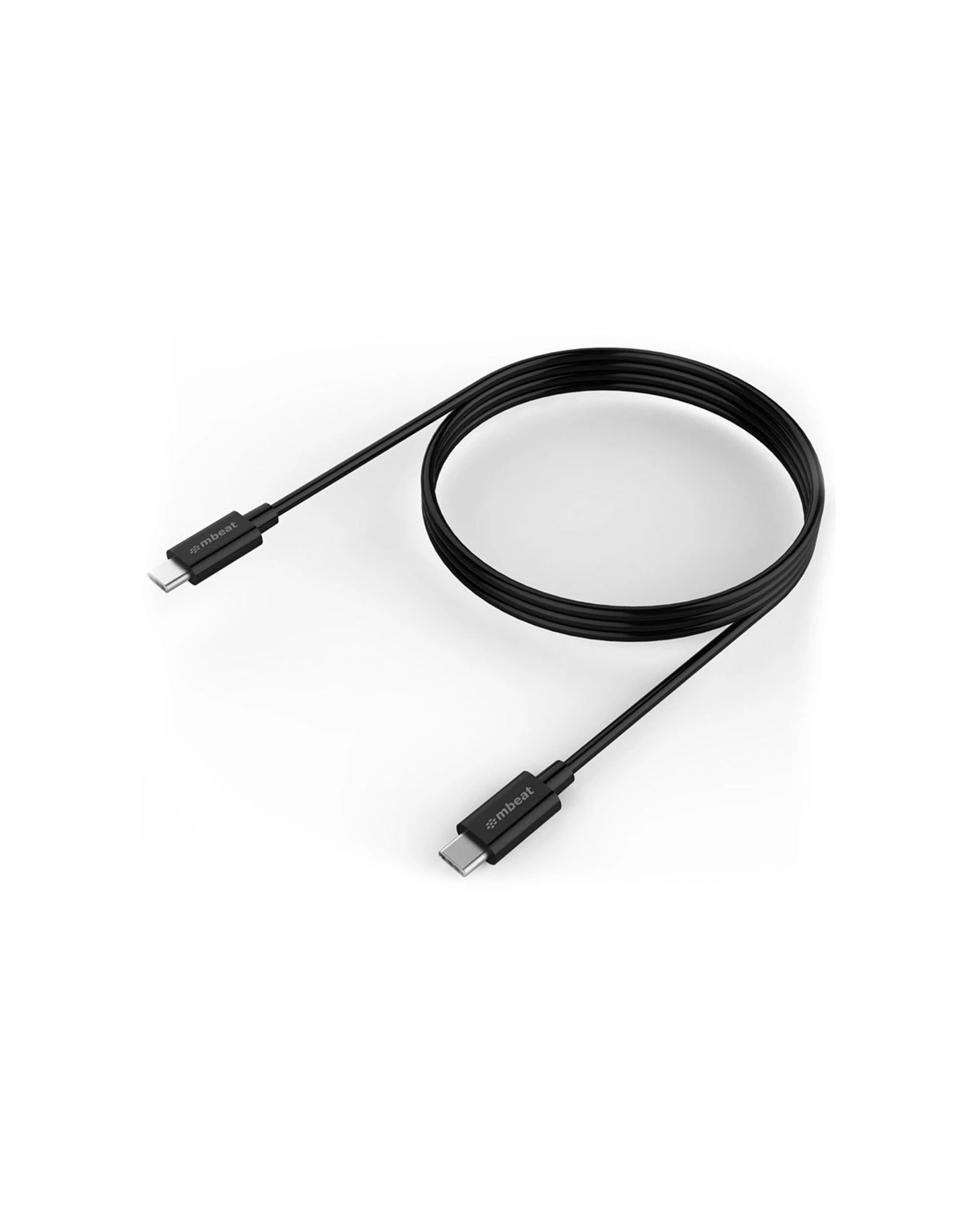 mBeat Prime 3A USB-C to USB-C 2.0 Charge Sync Cable 1m - Black - Kmart
