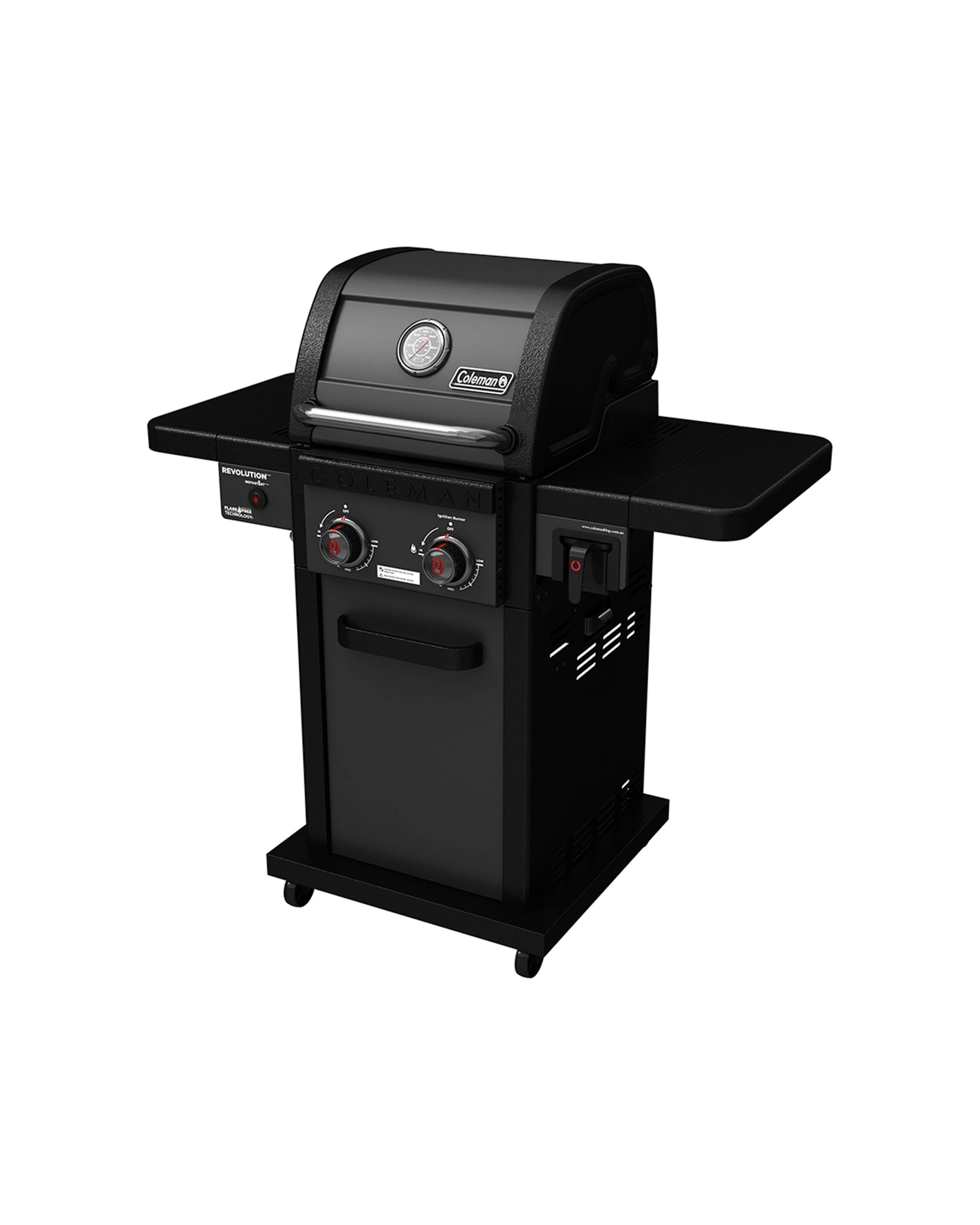 2 Coleman Revolution 2 Burner BBQ Double Stacked Cooking Grates Foldable Shelves - Black, 2 of 9