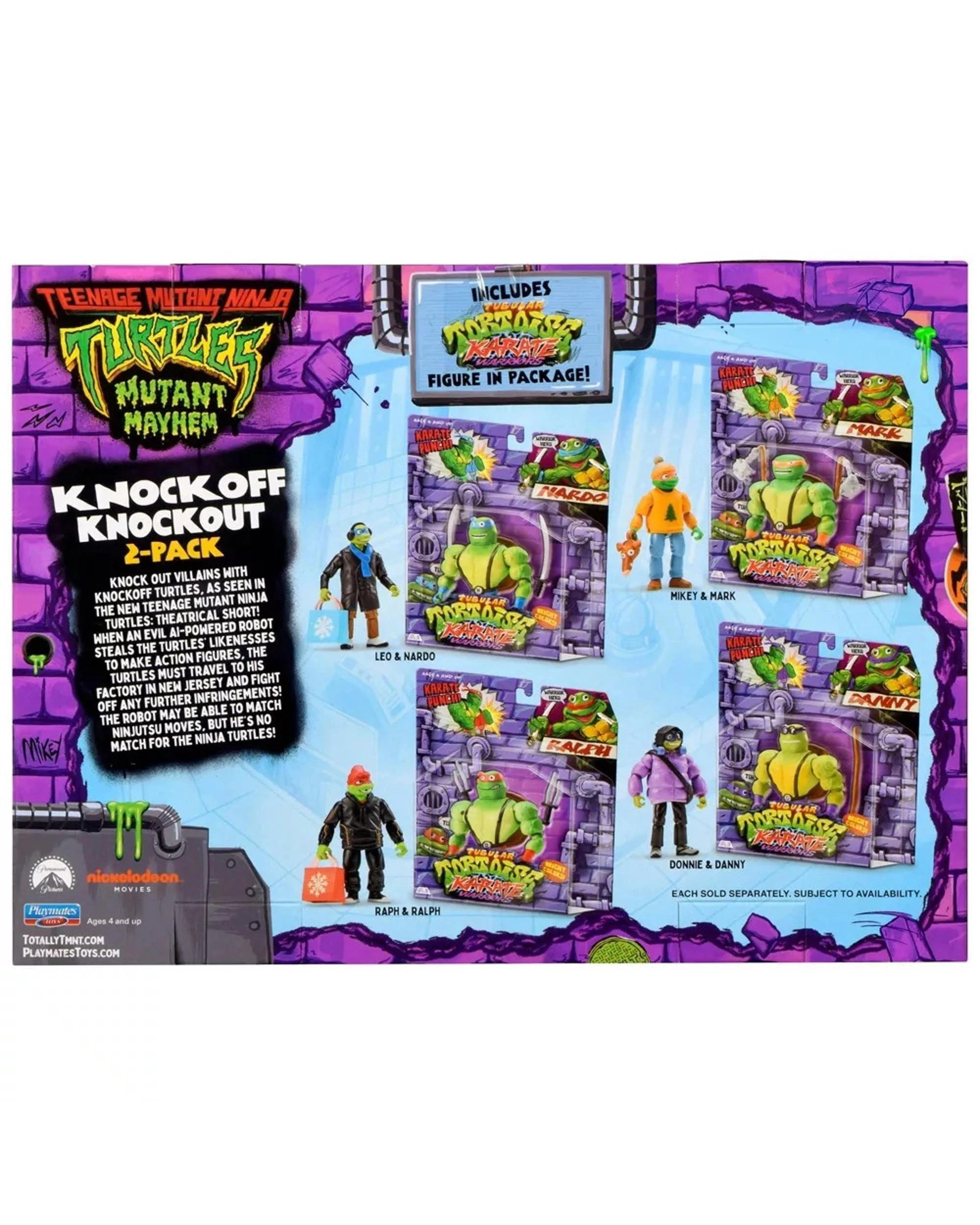 Teenage Mutant Ninja Turtles Mutant Mayhem Knockoff Knockout Raph and ...