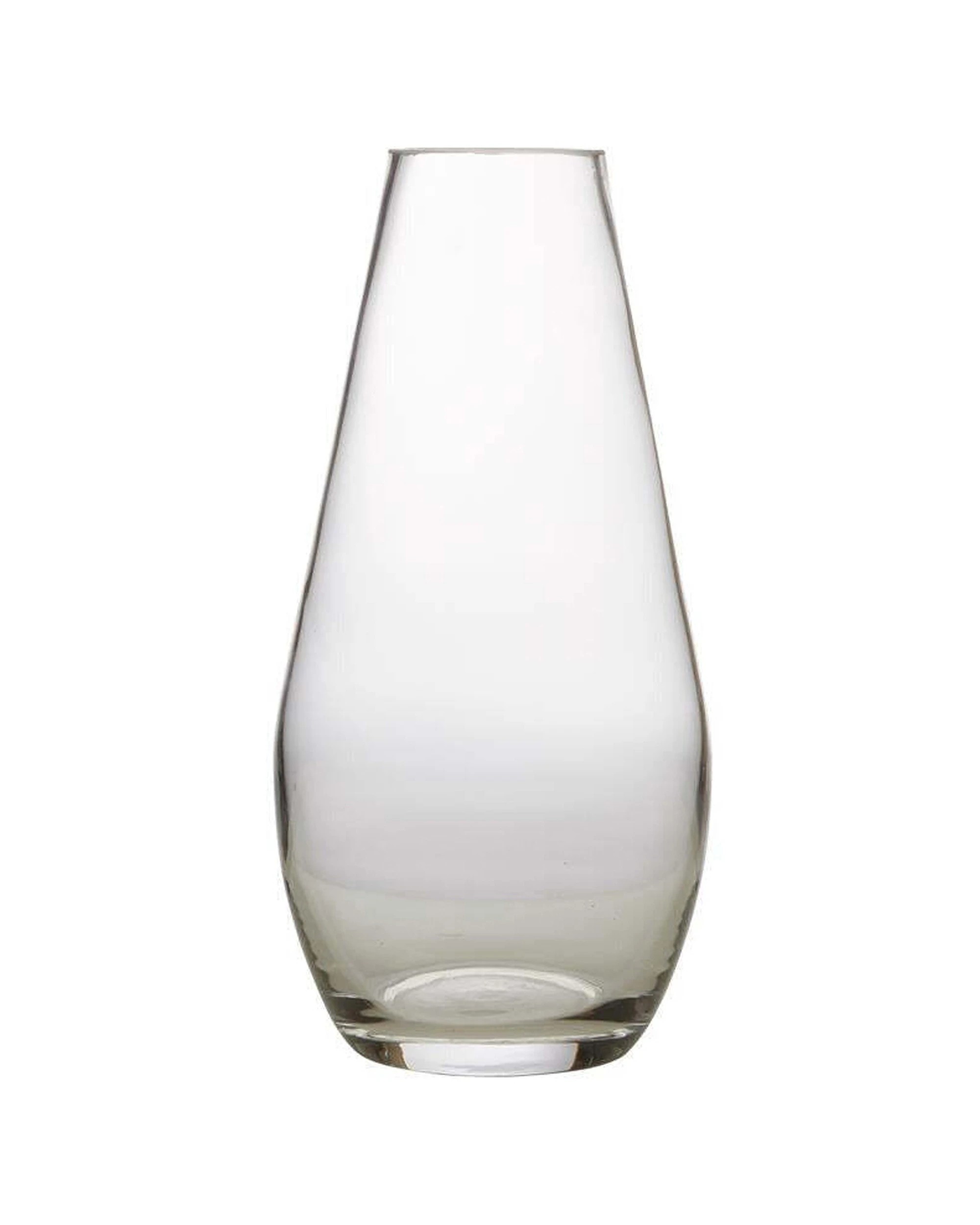 1 Maxwell & Williams Diamante Teardrop Handmade Glass Vase 25cm Gift Boxed - Clear, 1 of 3