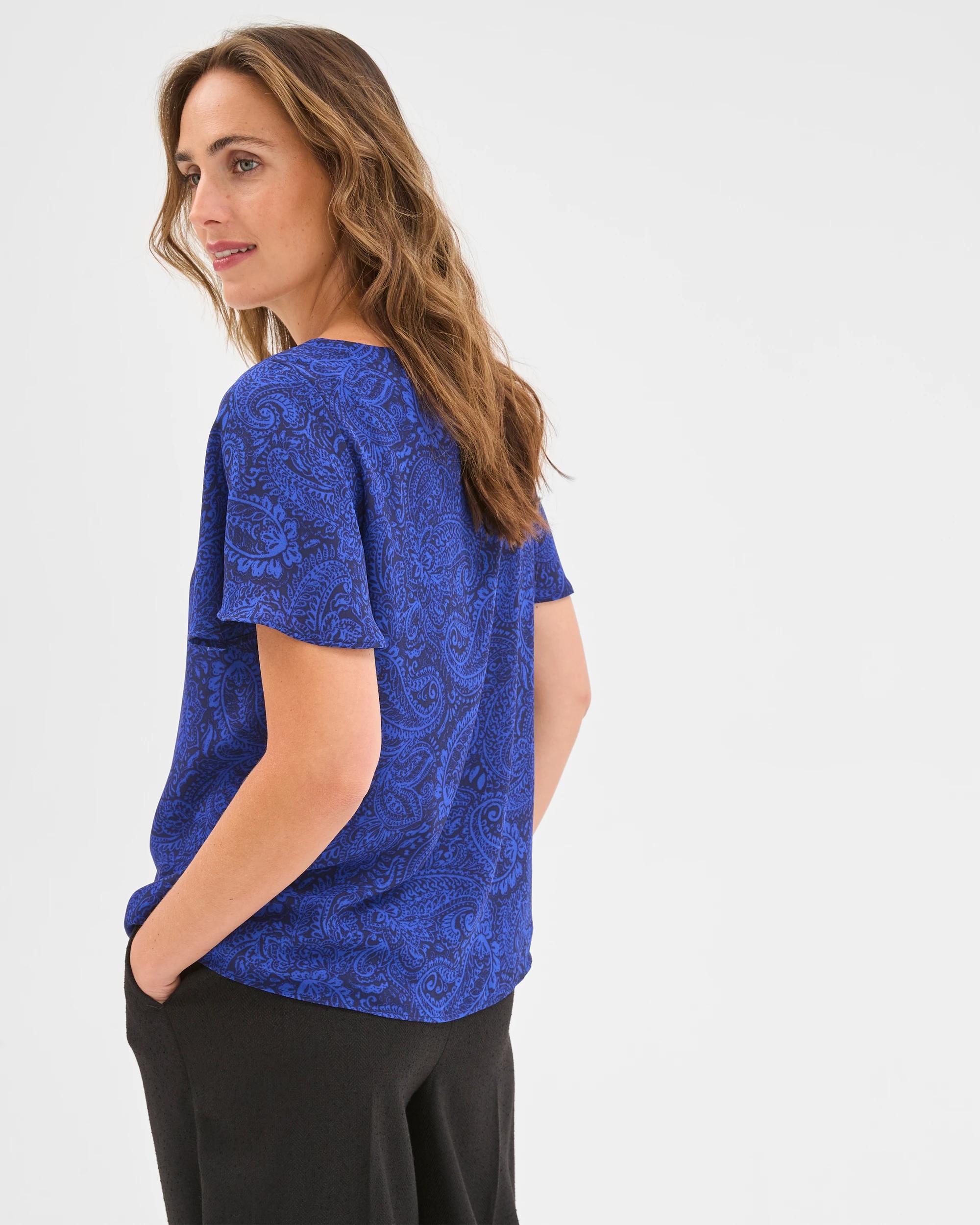 5 Preview Ella Crew Neck Blouse WINTER PAISLEY, 5 of 6