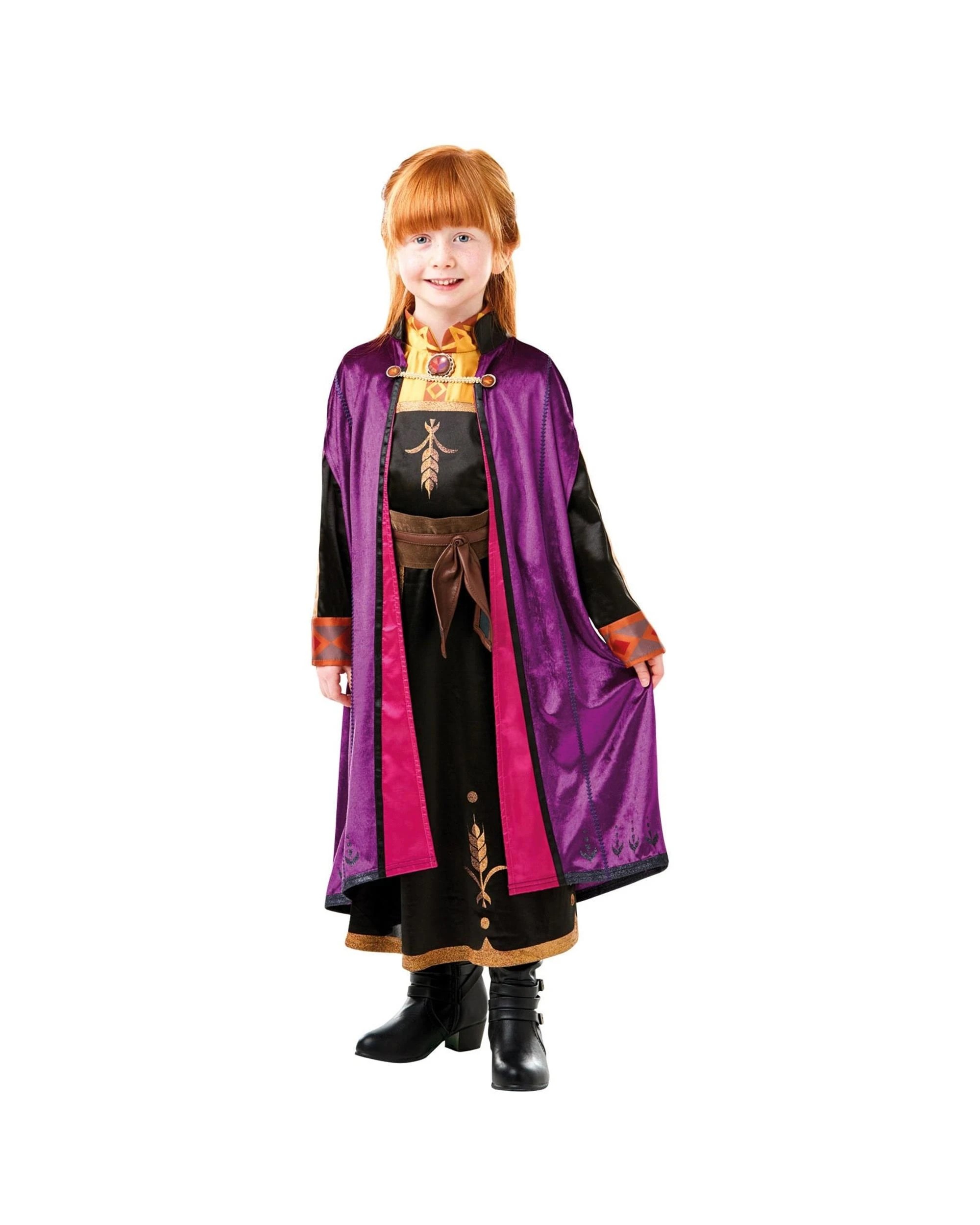 1 Disney Frozen 2 Anna Deluxe Child Costume 3-5 Years, 1 of 4