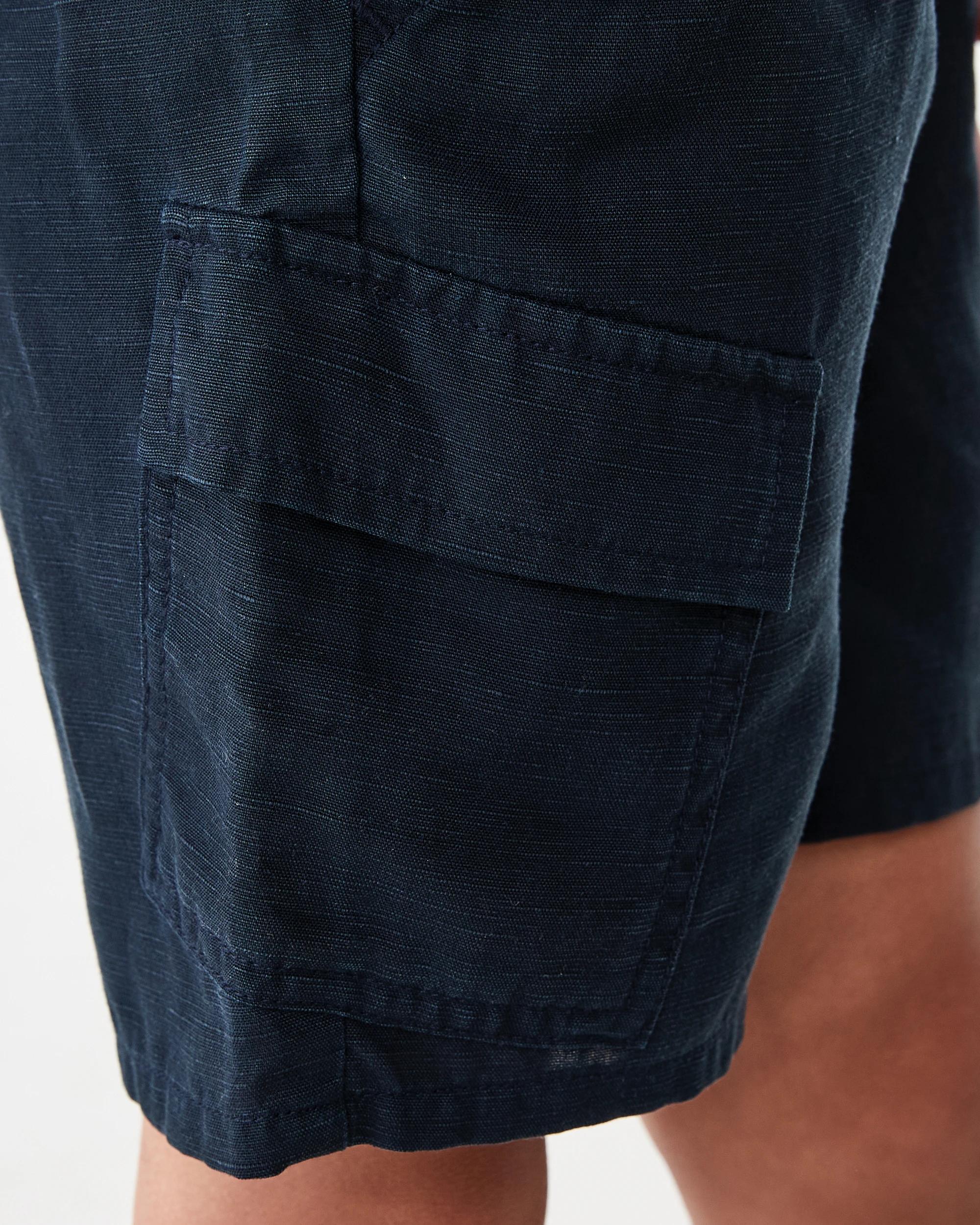 5 Linen Cargo Shorts Sky Cptn, 5 of 7