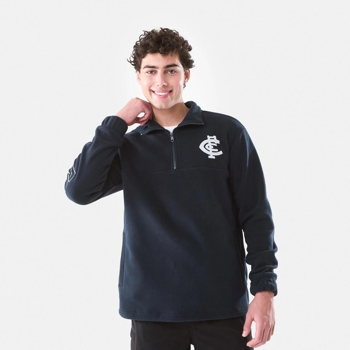2 Official AFL Adult Polar Fleece Top Carlton, 2 of 8