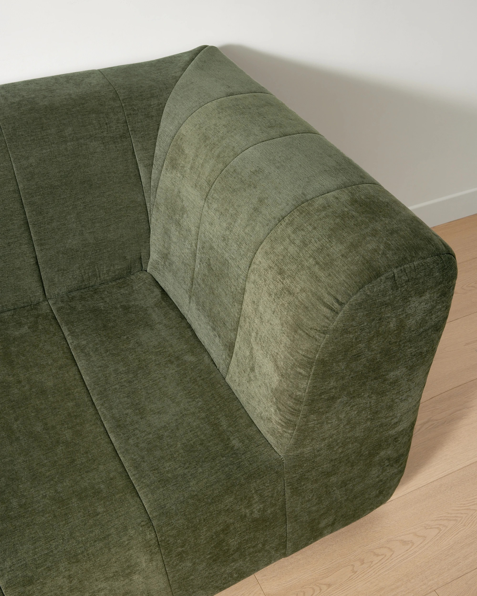 6 Trove 2.5 Seat Compressed Sofa - Green, 6 of 6