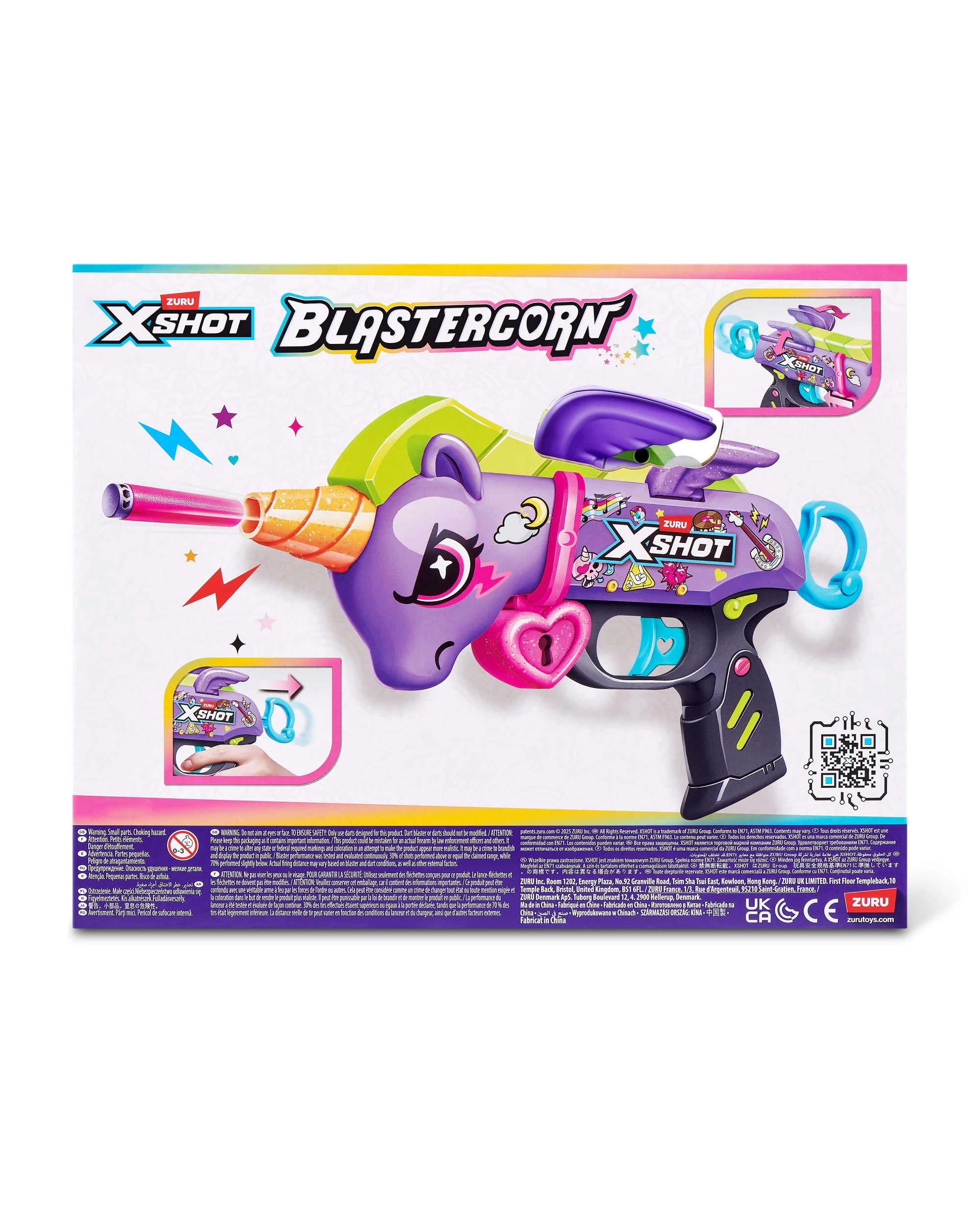 6 Xshot Purple Blastercorn (16 Darts) By Zuru - Purple, 6 of 6