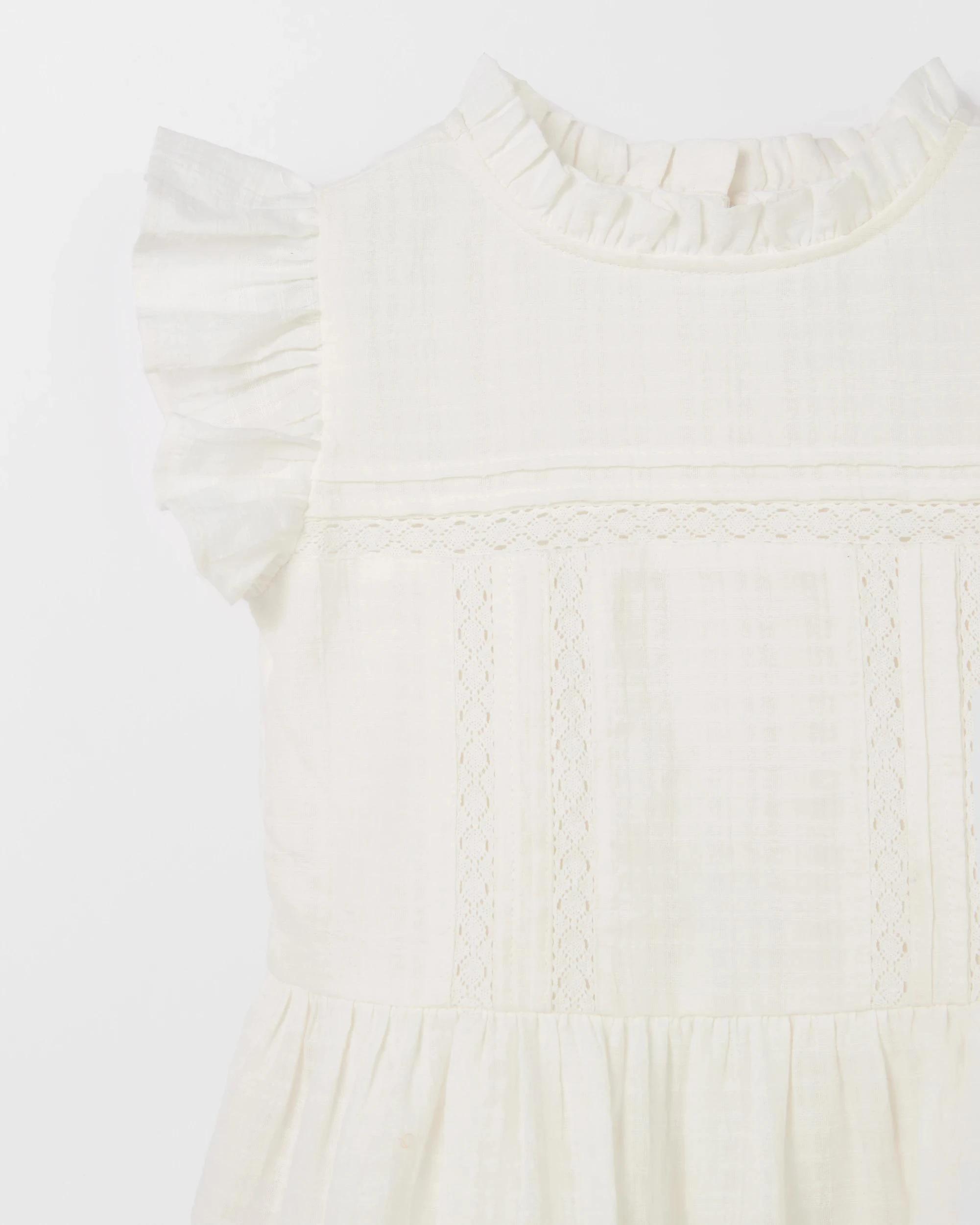 6 Target Kids Australian Cotton Boho Dress WHITE, 6 of 8