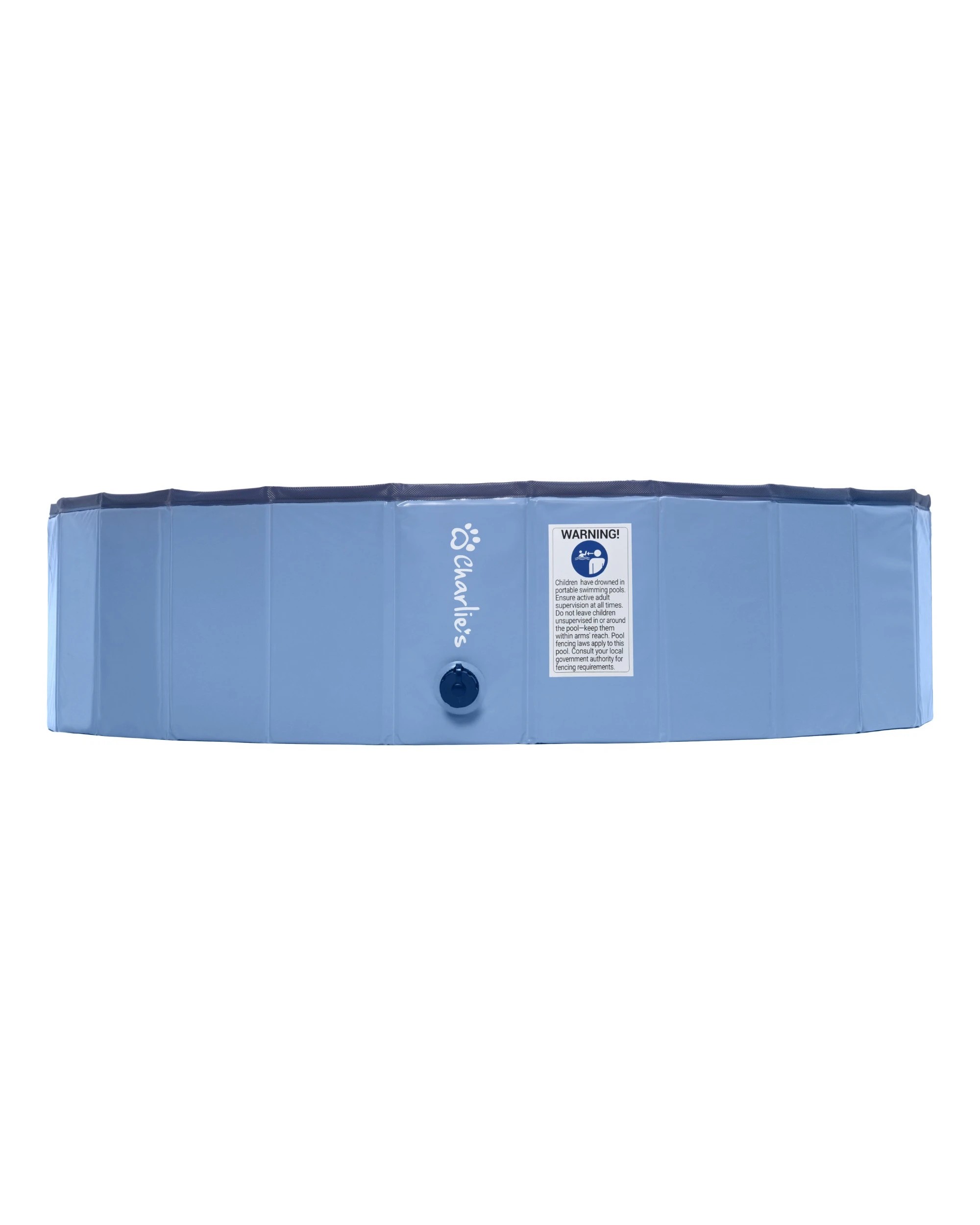 4 Charlie's Splash Society Portable Foldable Dog Pool 120x30cm Large - Blue, 4 of 10