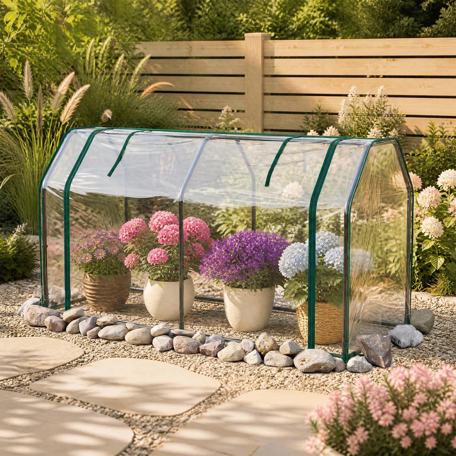 2 Costway Portable Mini Greenhouse Garden Waterproof Green House Hot House PE Cover - Clear, 2 of 2