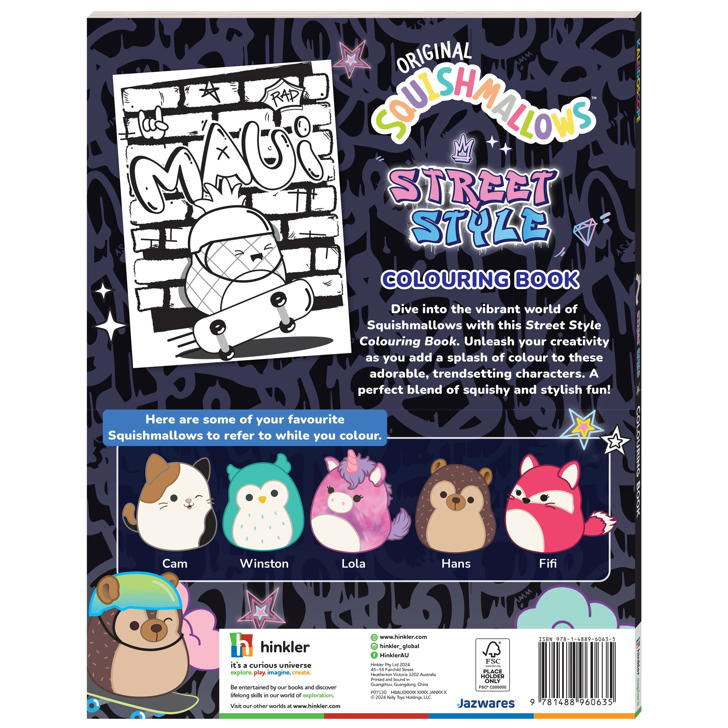 2 Kaleidoscope Original Squishmallows Street Style Colouring Book, 2 of 5