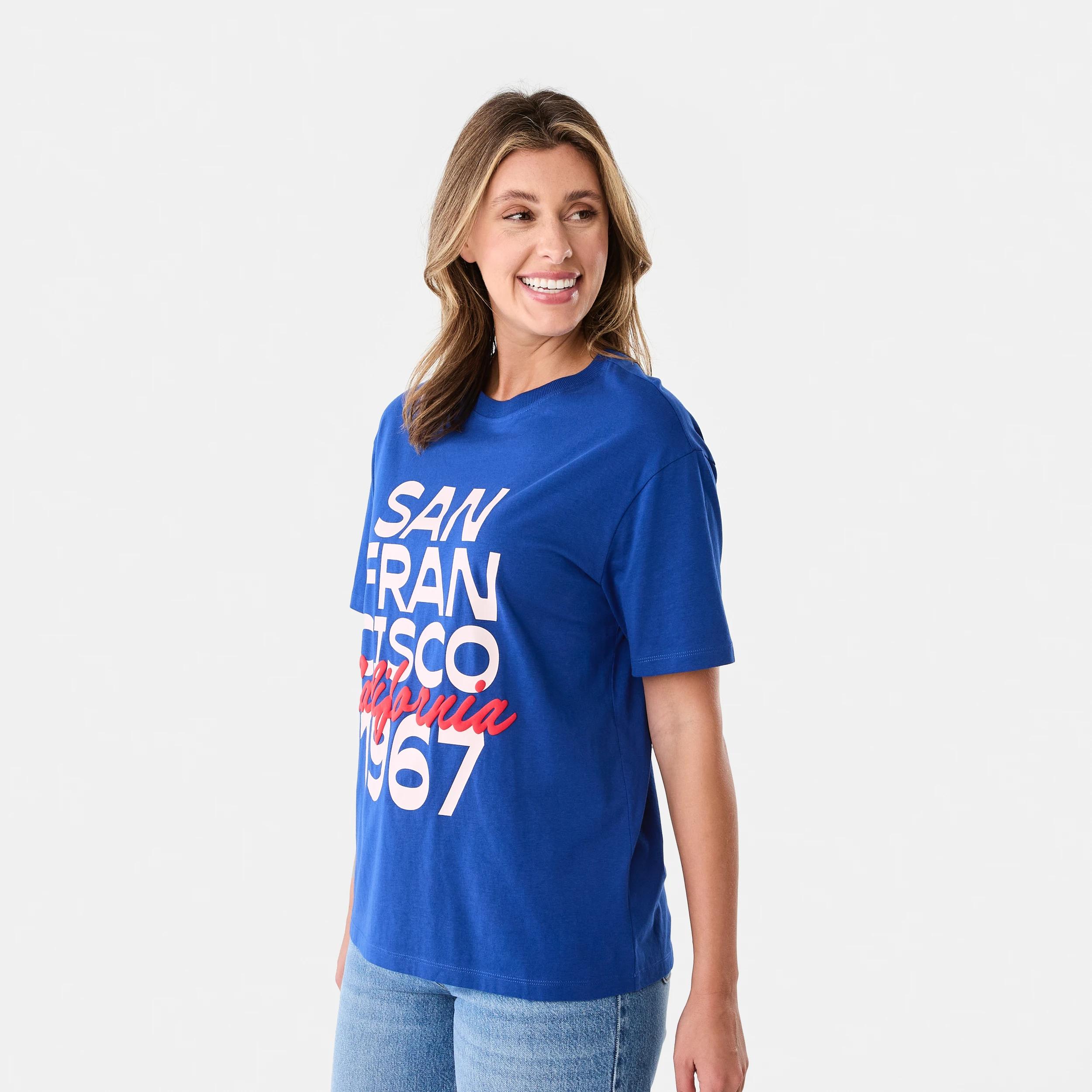 2 Short Sleeve Oversized Boyfriend T-shirt Sanfran B, 2 of 5