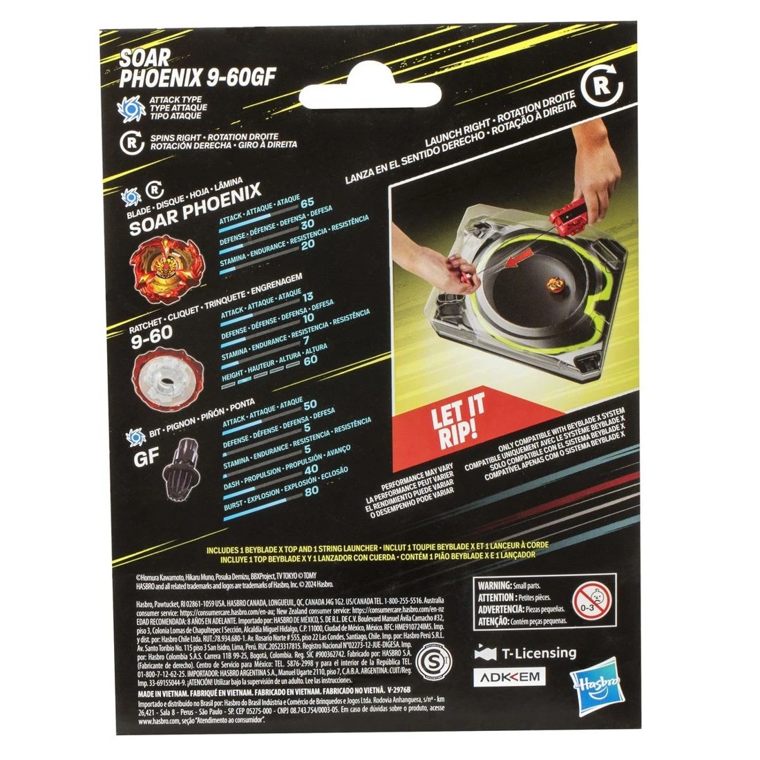 3 Beyblade X Soar Phoenix 9-60GF Deluxe String Launcher Set, 3 of 3