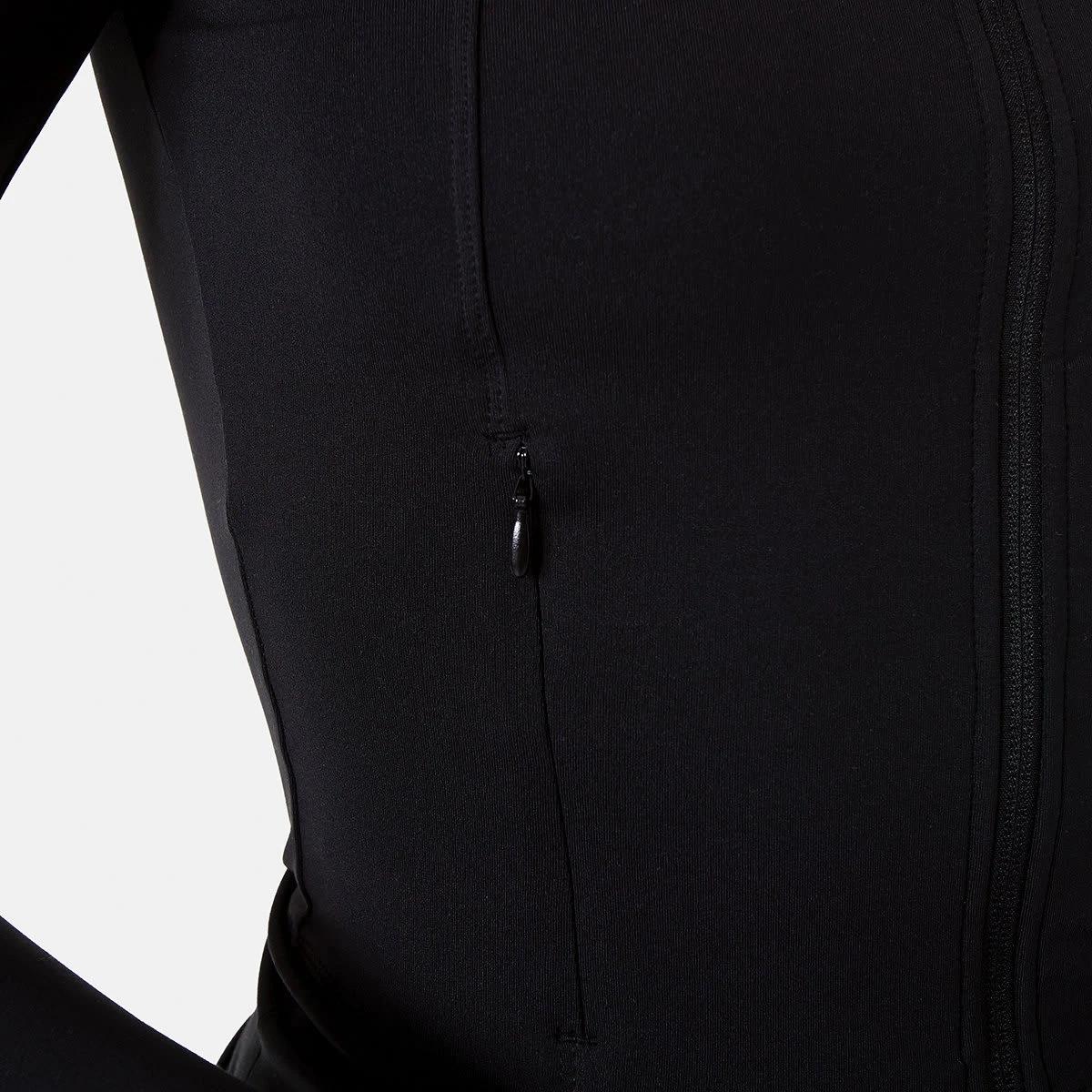 7 Active Womens Long Sleeve Ultrasoft Jacket BLACK, 7 of 9