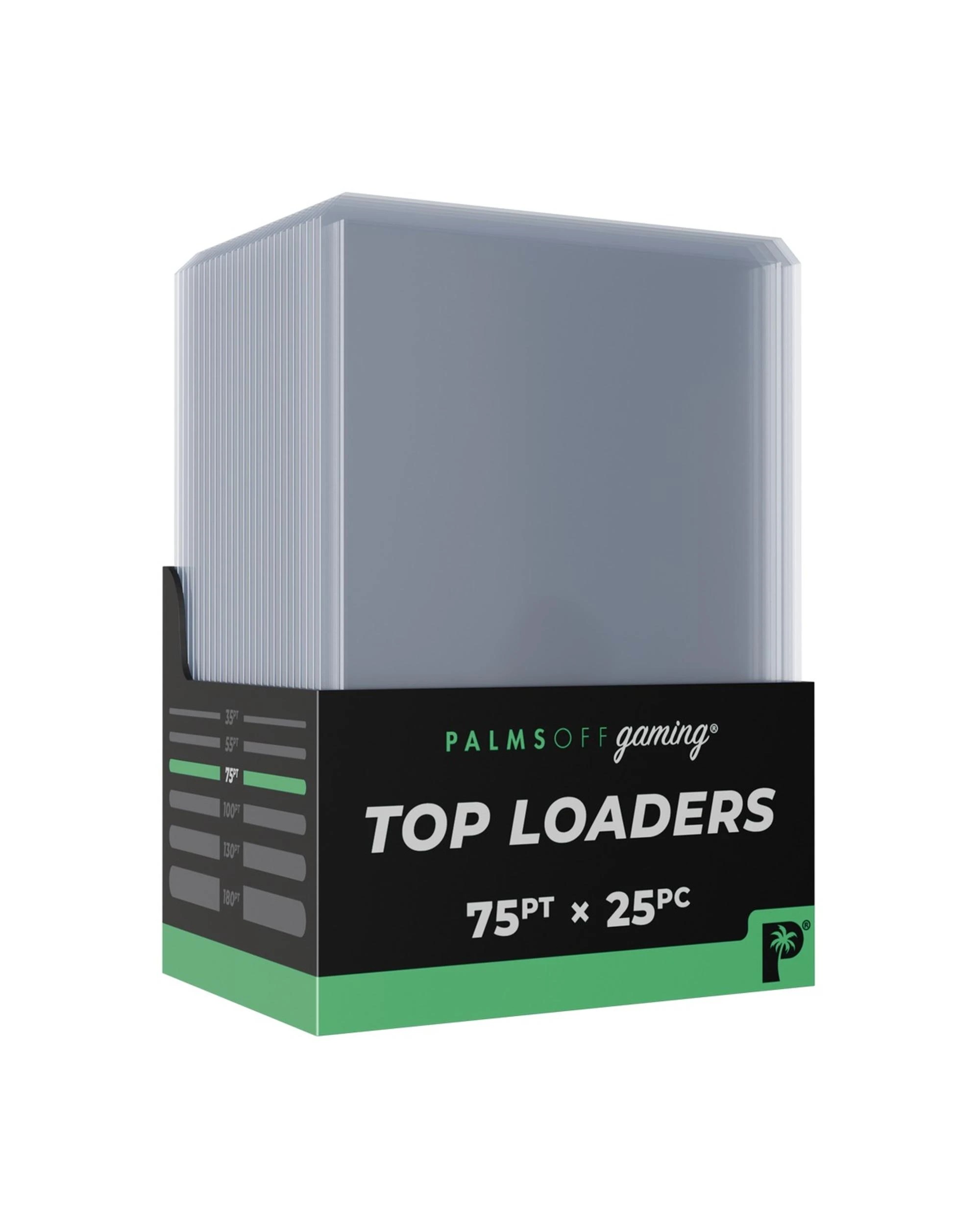 1 Palms Off Gaming 75pt Top Loaders - 25pc - Clear, 1 of 2