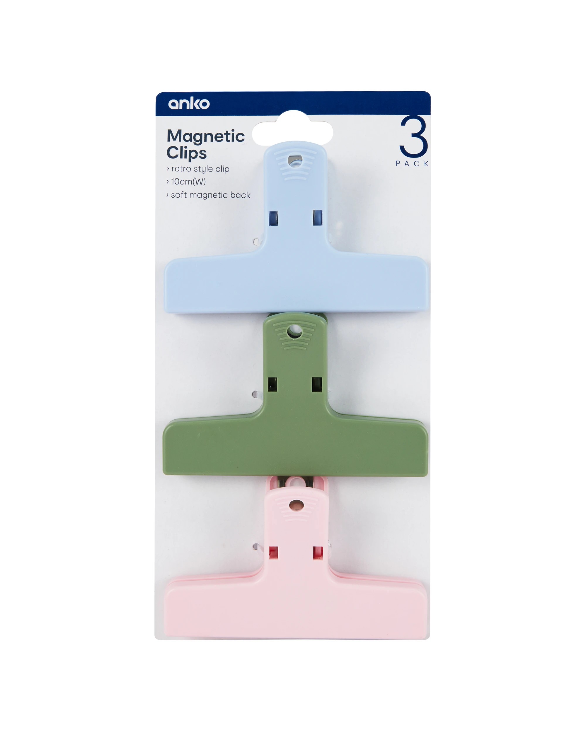 4 3 Pack Magnetic Clips - Multi Colour, 4 of 4