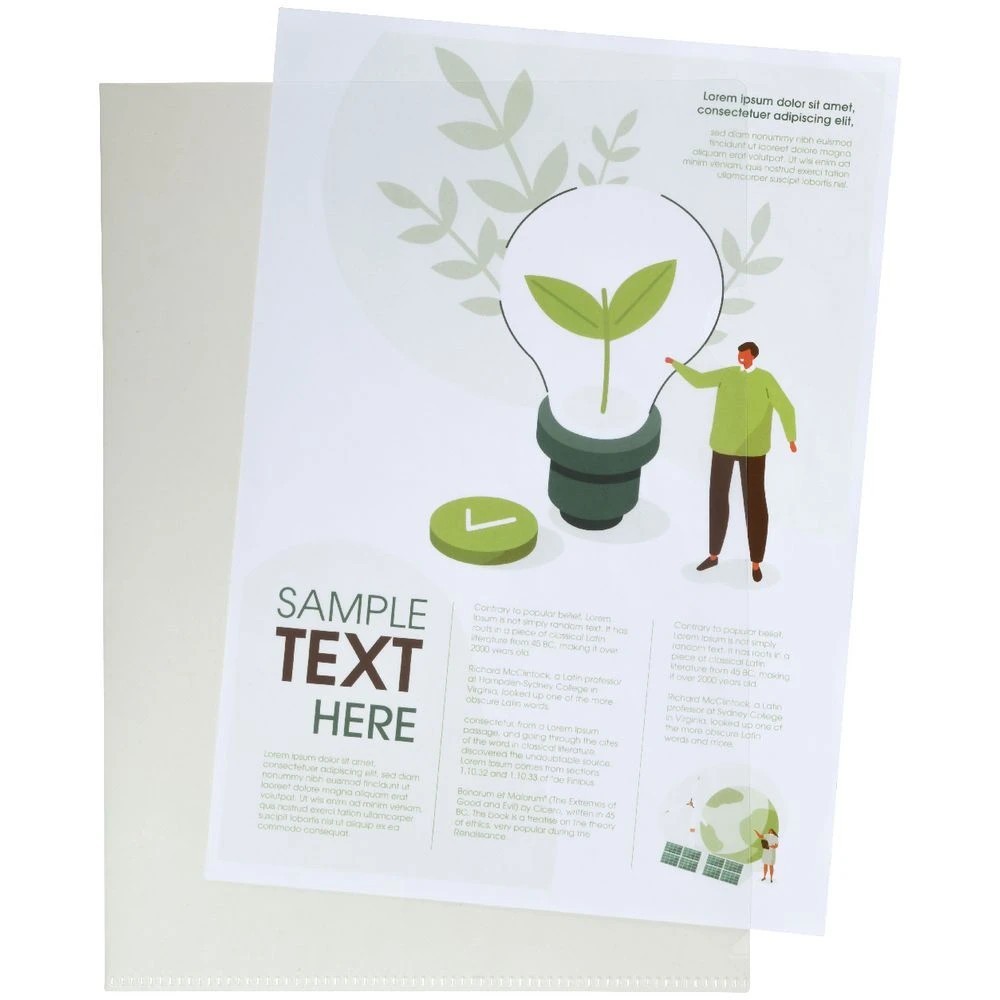 3 J.Burrows A4 Letter File Clear 20 Pack, 3 of 3