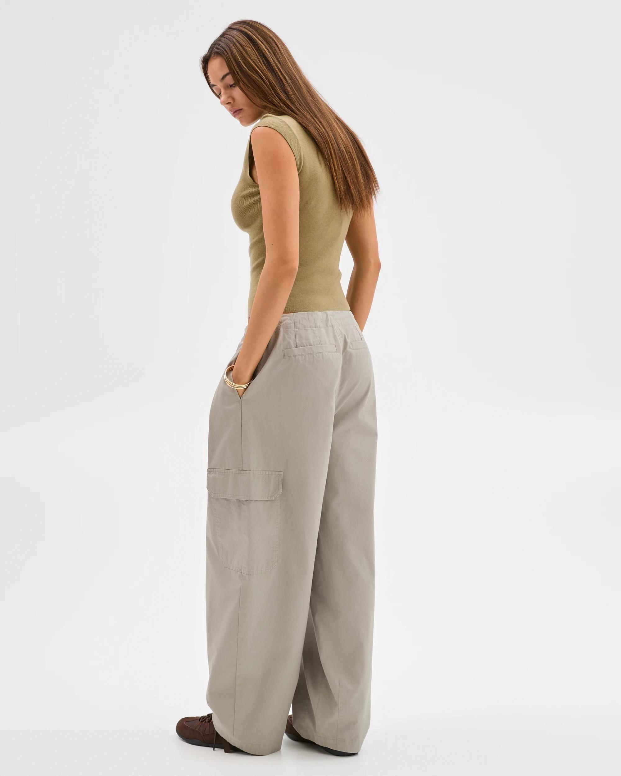 7 Lily Loves Australian Cotton Contrast Pocket Cargo Pants CHAMOIS TAN, 7 of 7
