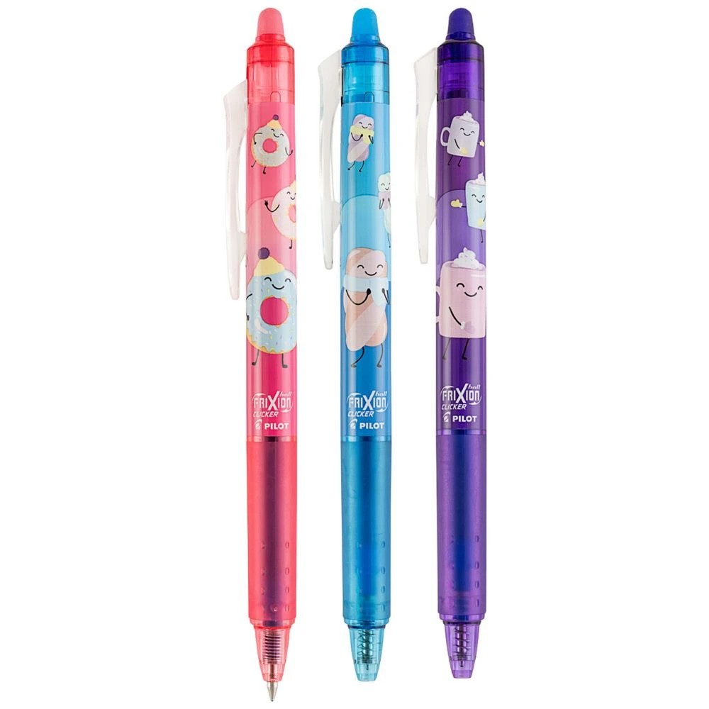 3 PILOT FriXionClicker Sweets Erasable Gel Pen 0.7 Blue Ink 3Pk, 3 of 9
