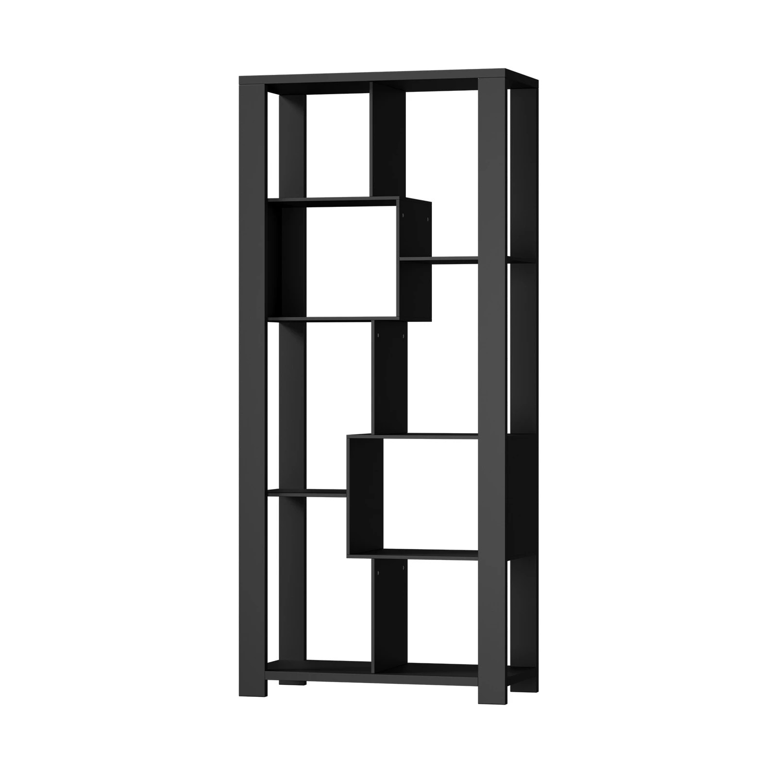 1 Oikiture Bookshelf Display Shelf Storage Cabinet Stand Organiser Bookcase
 - Black, 1 of 9