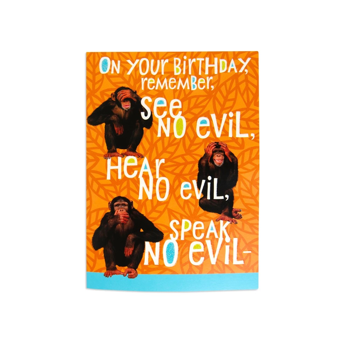 2 Hallmark Interactive Birthday Card - Three Wise Monkeys, 2 of 4