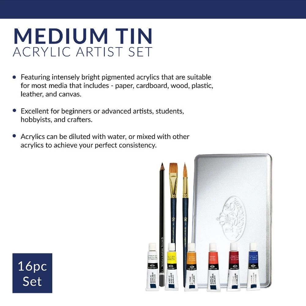 7 Royal & Langnickel Acrylic Paint Set 16 Pack, 7 of 8