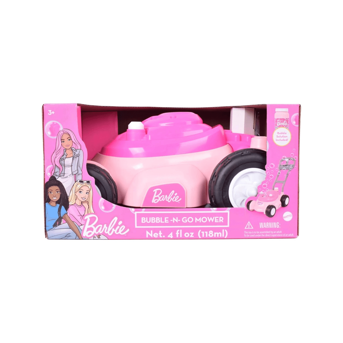 6 TOMY Barbie Bubble N Go Mower and Bubble Solution - Pink, 6 of 6