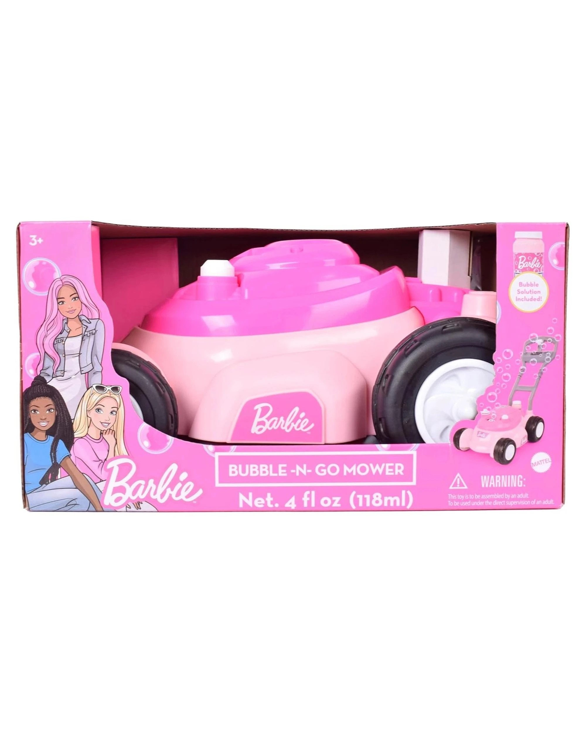 6 Barbie Bubble N Go Mower and Bubble Solution - Pink, 6 of 6