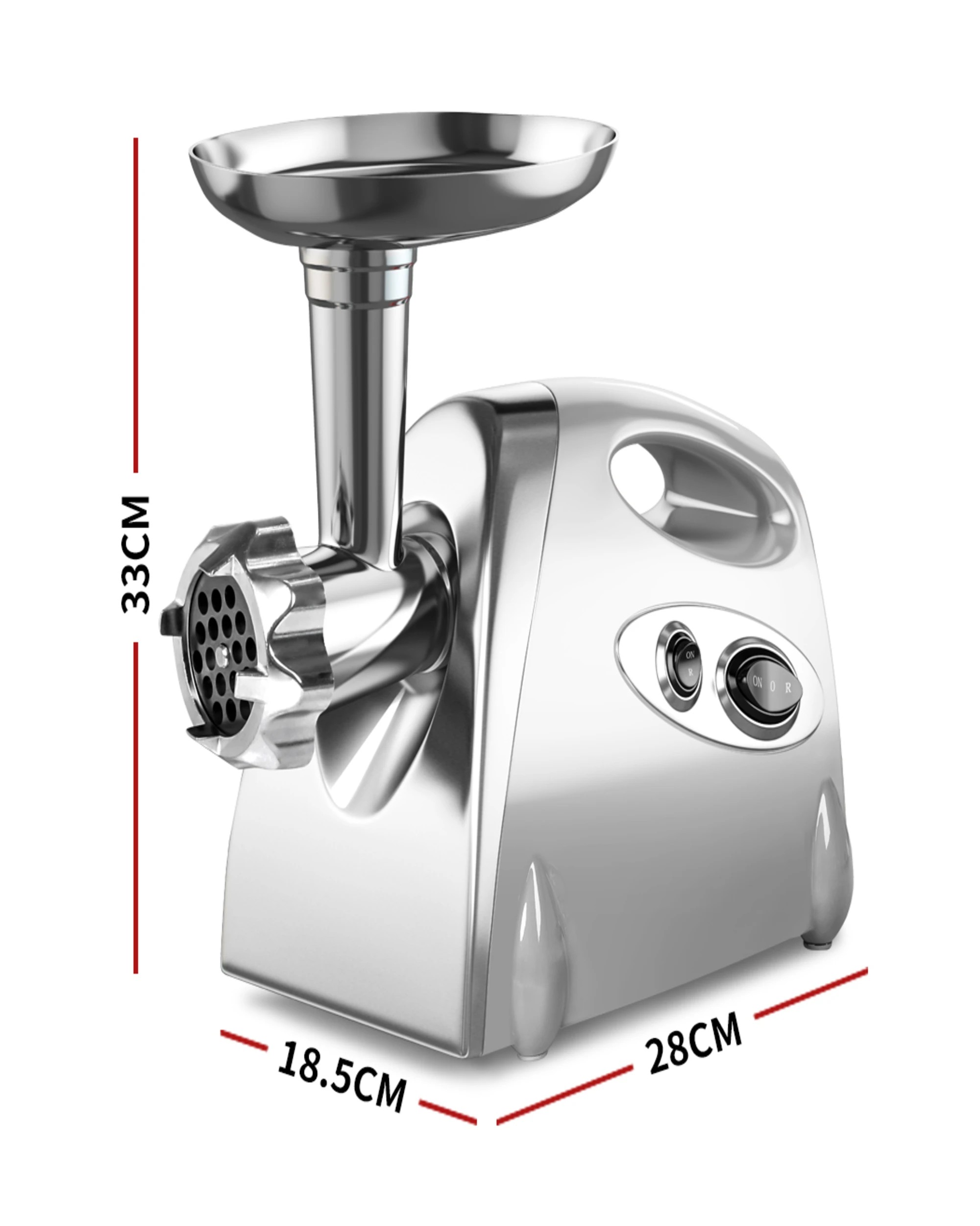 3 Spector 800W Electric Meat Grinder Mincer -Silver, 3 of 7