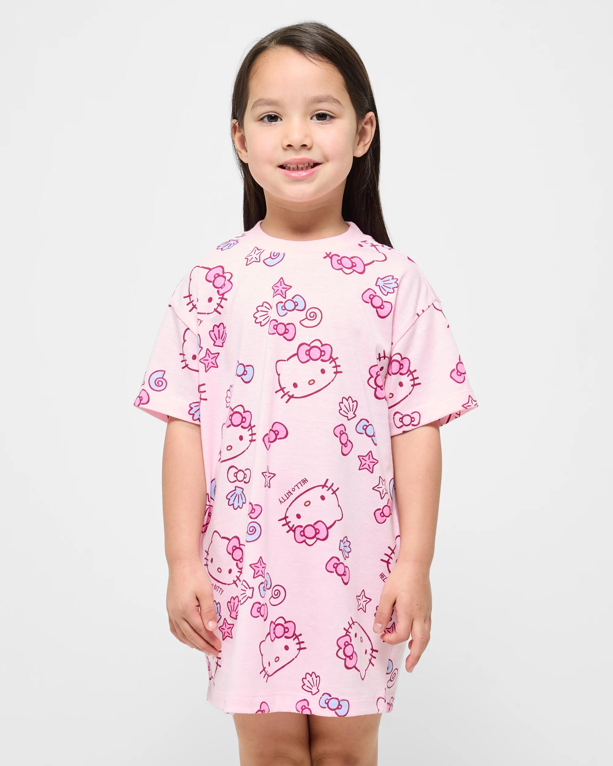 1 Hello Kitty Younger Girls Sleep Nightie PINK, 1 of 6