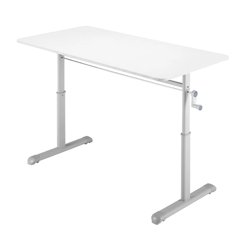 1 PlayPals Kids Desk Hand Crank Adjustable Standing Table 120x60cm - White, 1 of 3