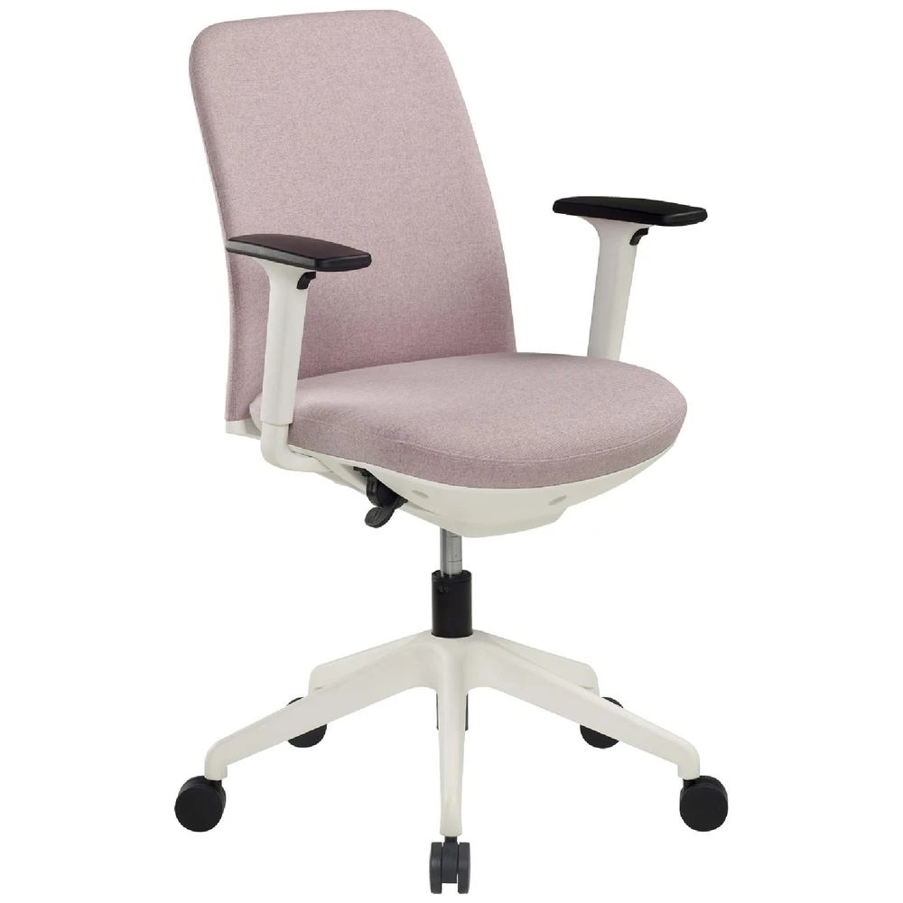 1 Pago Nest Home Office Ergonomic Medium Back Chair Pink Ergonomic Chairs and Desk Chairs, 1 of 10