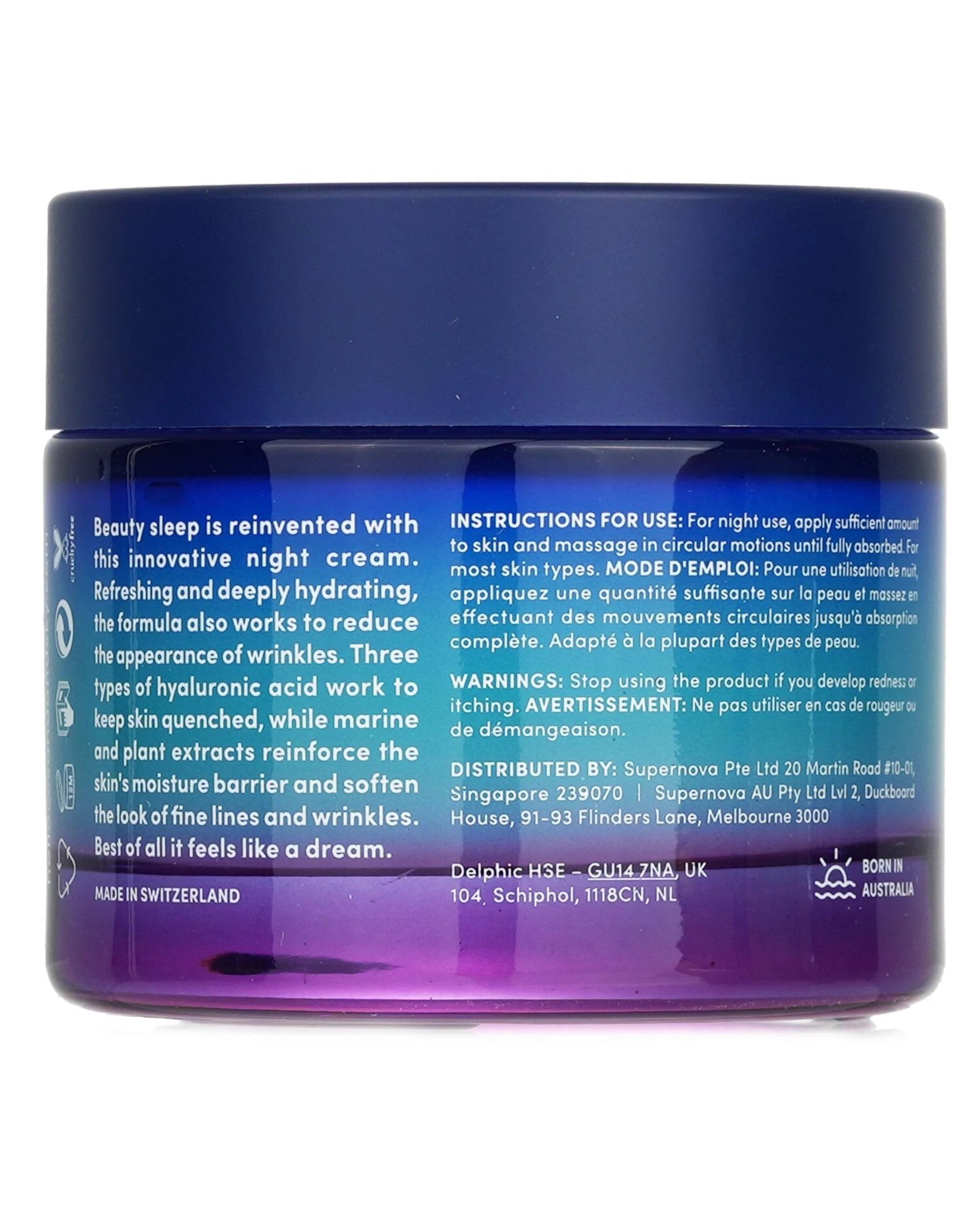 3 Sand & Sky Tasmanian Spring Water - Renewing Night Cream  60g/2.1oz, 3 of 3