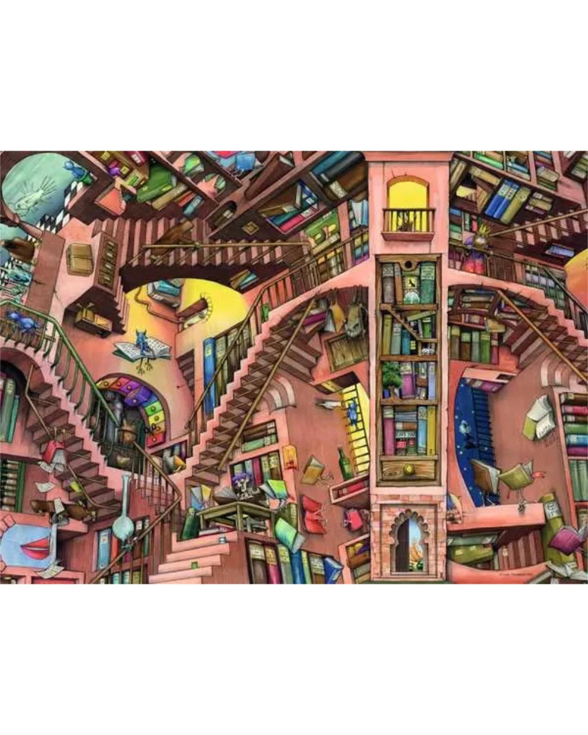 2 Ravensburger Colin Thompson Ludicrous Library 500 Piece Jigsaw Puzle, 2 of 2