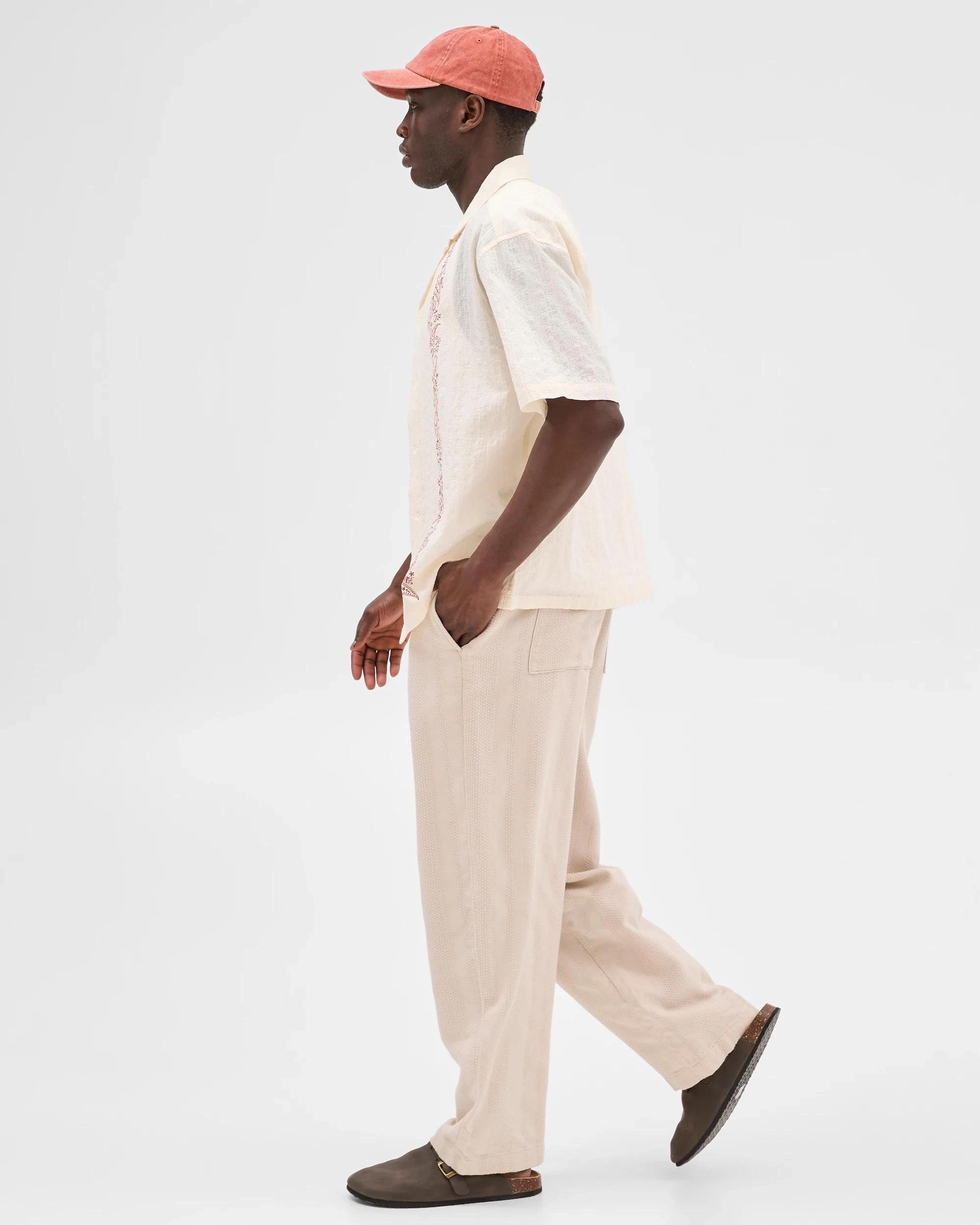 5 Commons Australian Cotton Short Sleeve Shirt PAISLEY WHITE, 5 of 7