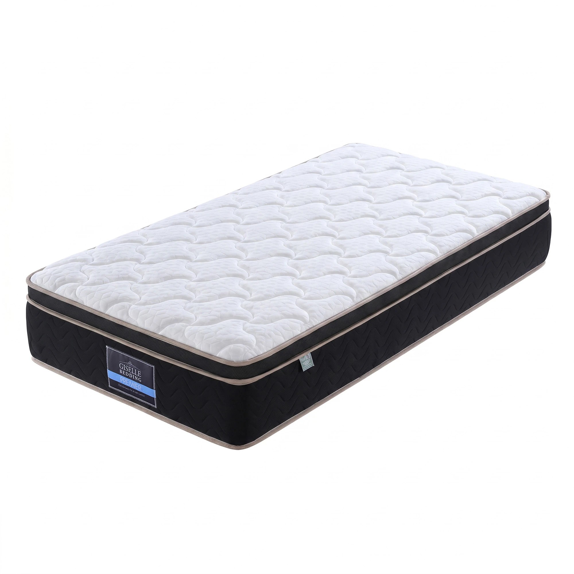 1 Giselle Bedding 35cm Mattress Firm with Copper Memory Foam and Edge Support - Single Bed - Multi, 1 of 9