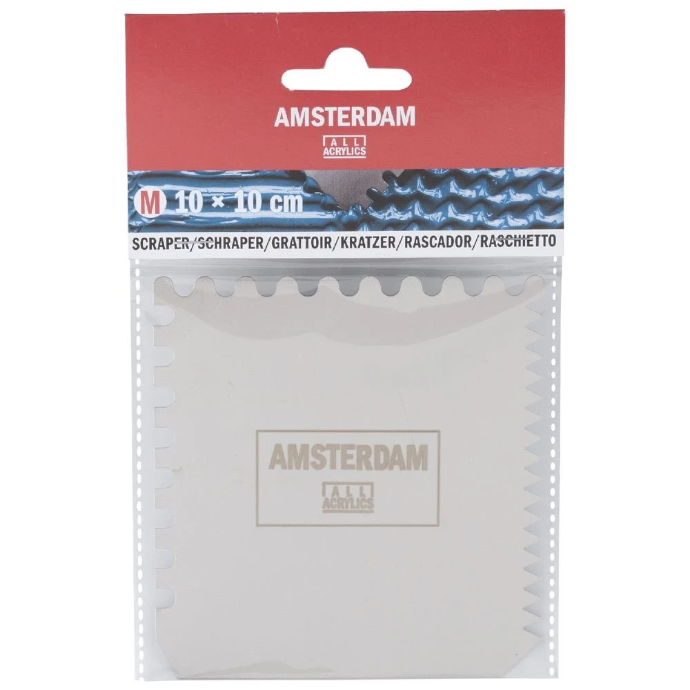 2 Amsterdam Texture Metal Scraper 10 x 10cm, 2 of 2