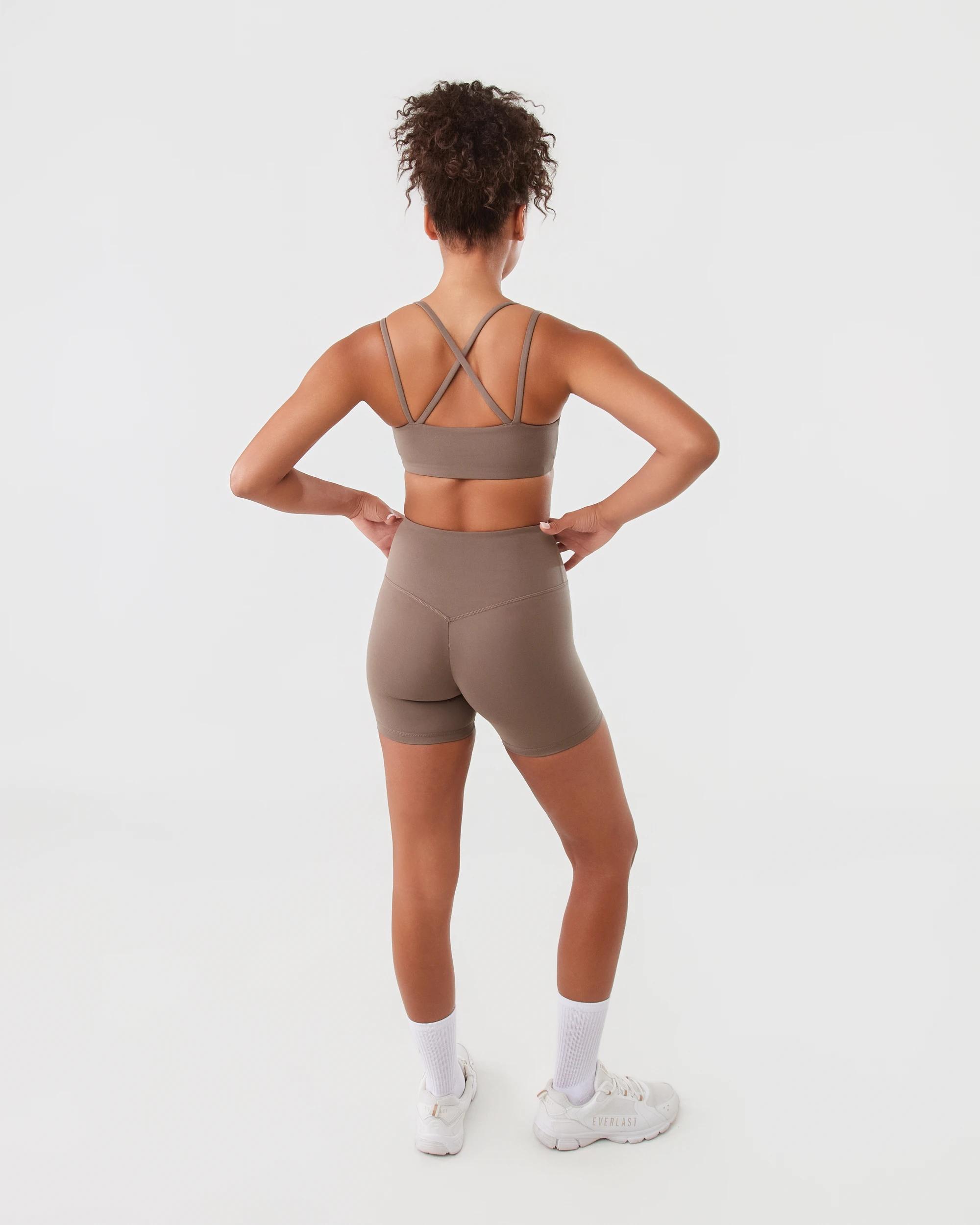 4 Everlast Womens Strappy Crop Top Mushroom, 4 of 10