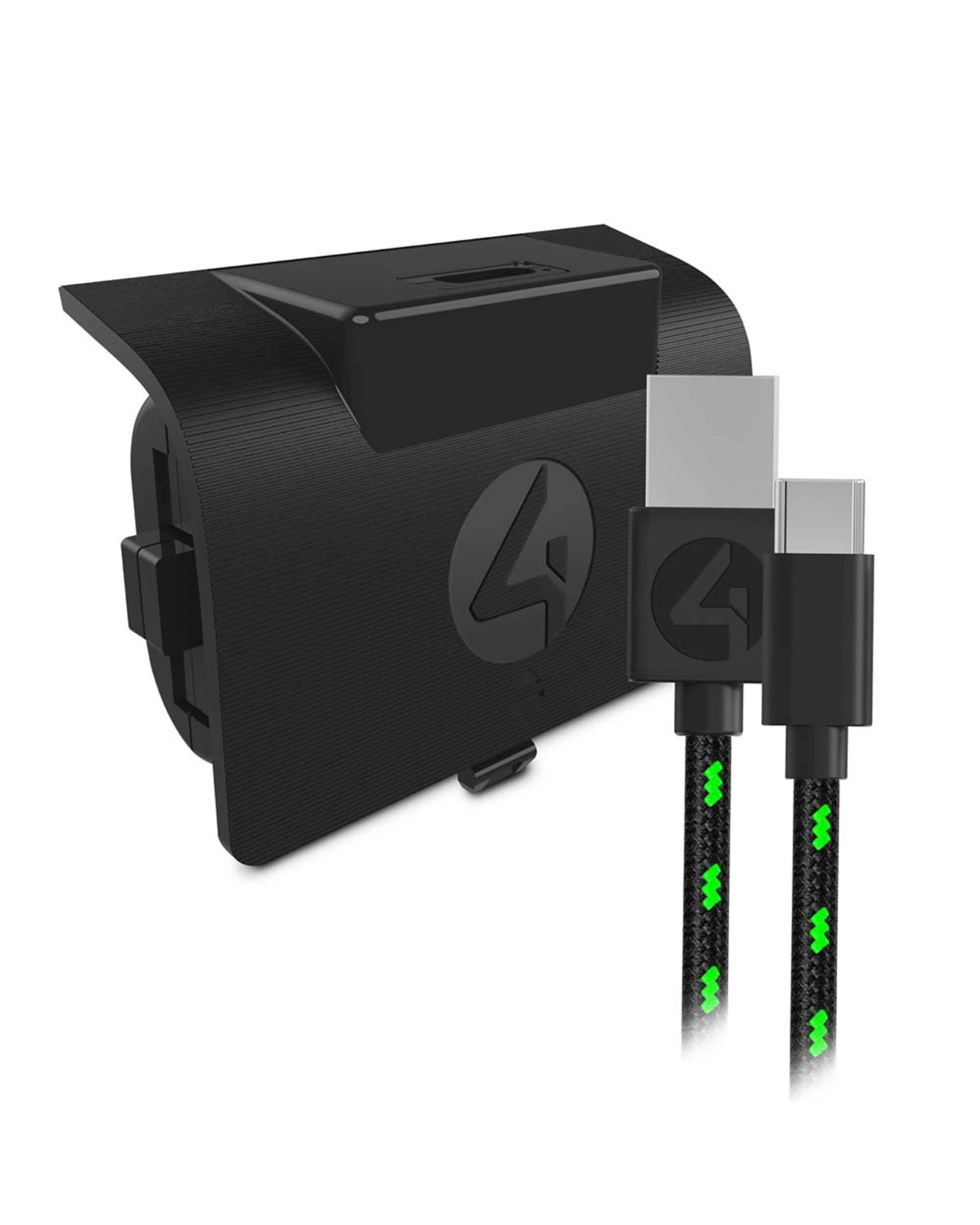 1 4Gamers XBOX Play & Charge Kit - Black, 1 of 5