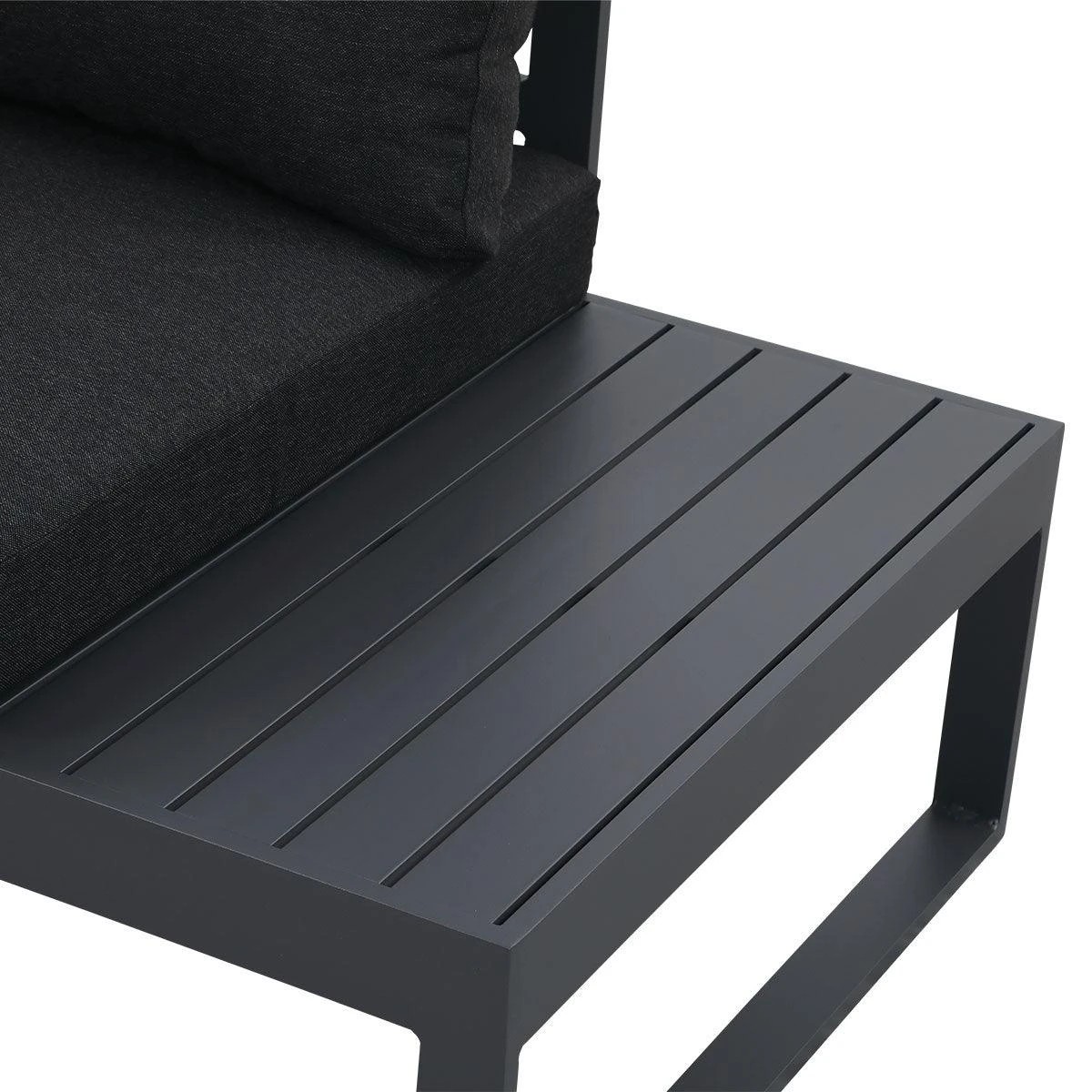 8 Moda Living Hampton Aluminium Outdoor Sofa Seating Set - Charcoal, 8 of 9